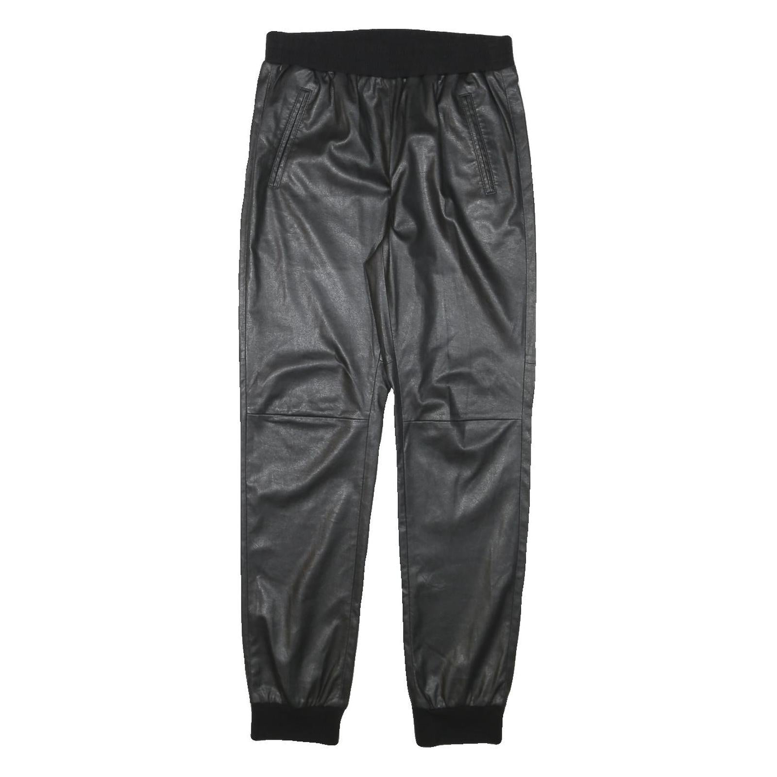 BCBGMAXAZRIA Womens Polyamide Blend Black Relaxed Jogger Trousers W27 L29 Refurbished - N/A refurbished available on Cerqular