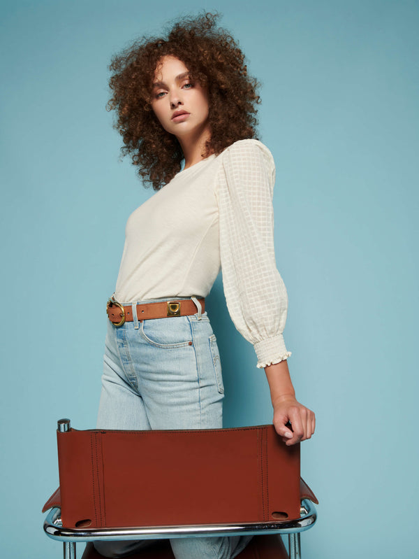 Blouse Libby Parchment | Color: PARCHMENT | Size: M Refurbished - N/A (I could not find a well-known brand with this name refurbished available on Cerqular