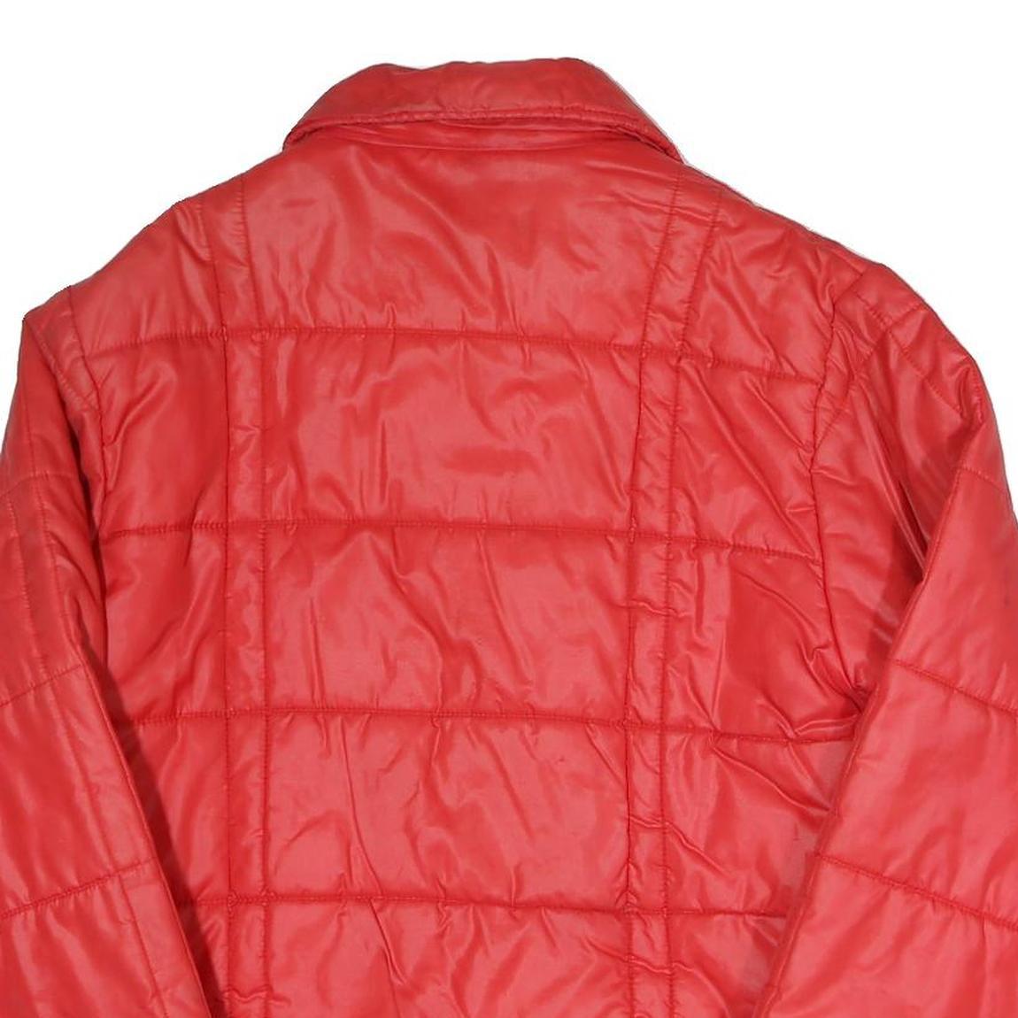 Womens Red Plain Casual Jacket L Polyester Blend Zip Closure Lightweight Refurbished - N/A refurbished available on Cerqular