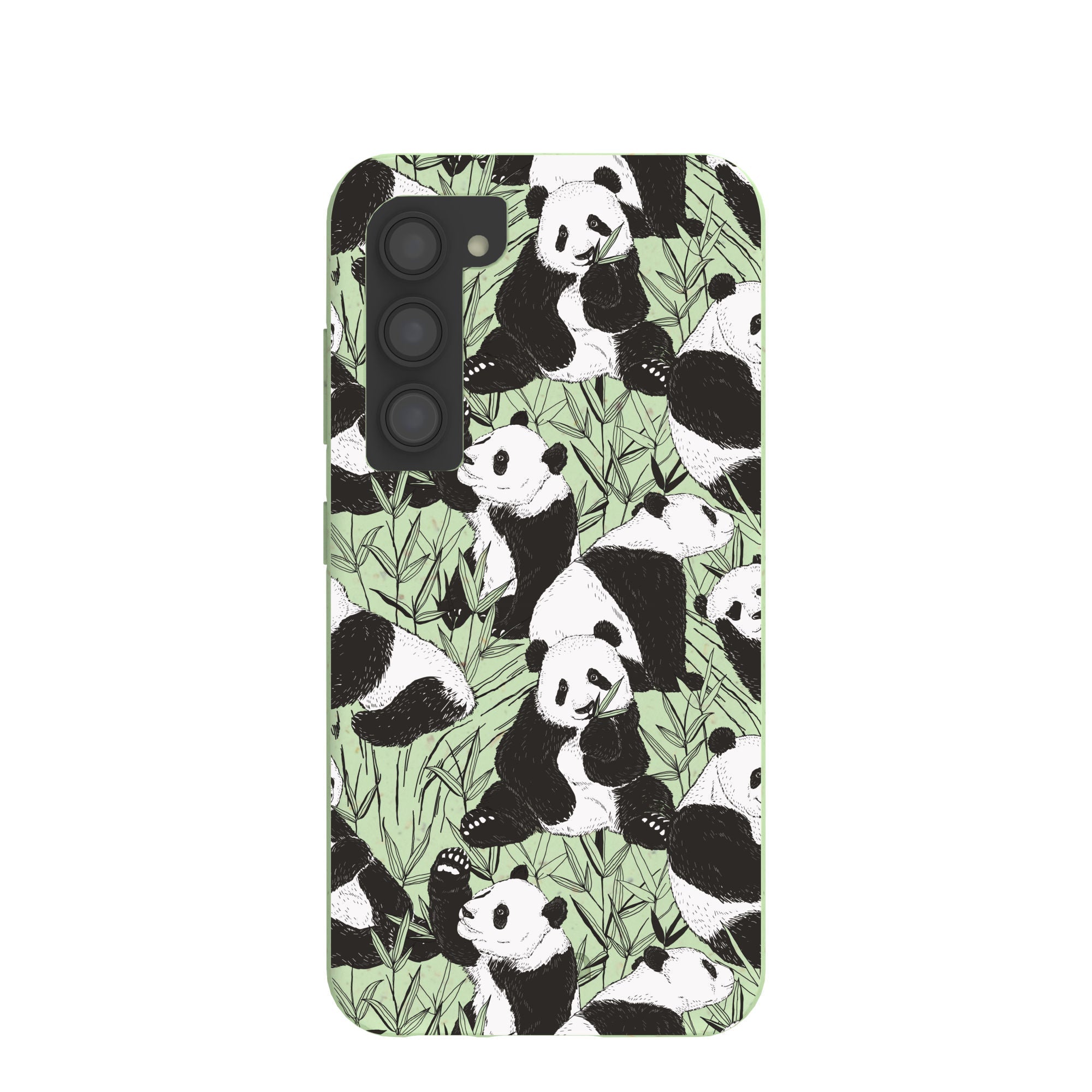 Sage Green Pandamonium Samsung Galaxy S23 Case Refurbished - Pela Case refurbished available on Cerqular
