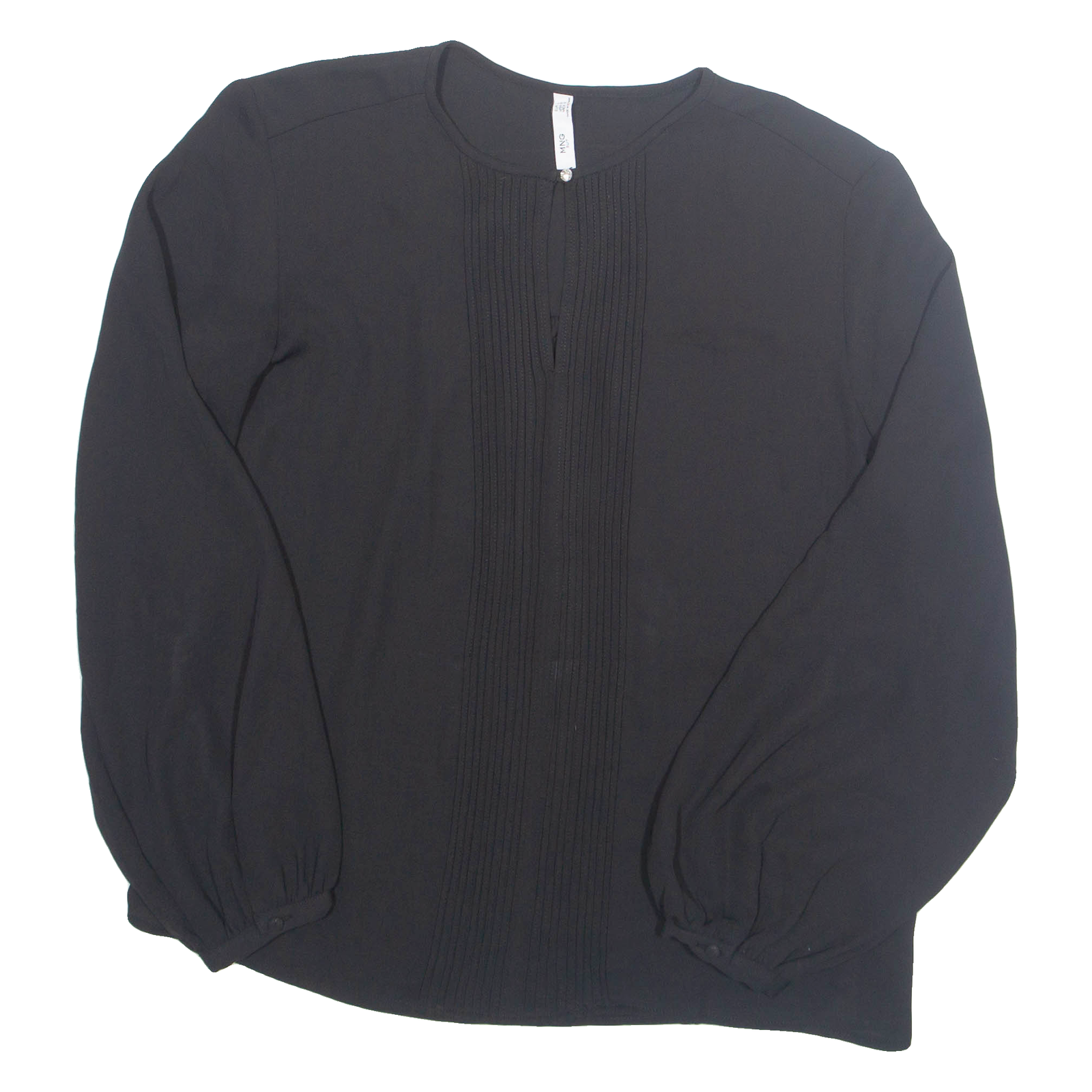 MNG Womens Blouse Black Long Sleeve L Refurbished - N/A refurbished available on Cerqular