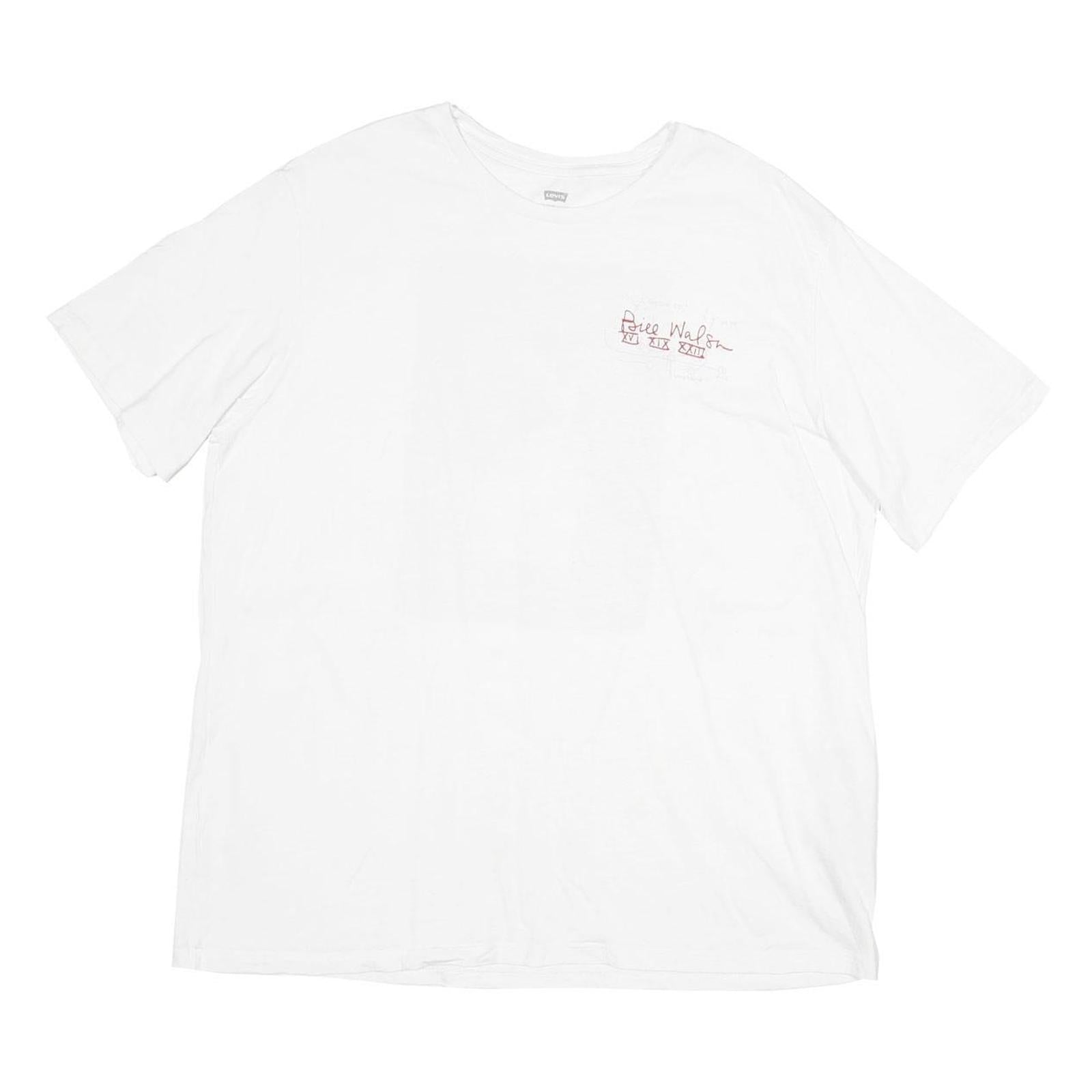 LEVI'S Mens White XL Graphic T-Shirt Short Sleeve Crew Neck Cotton Casual Refurbished - N/A refurbished available on Cerqular