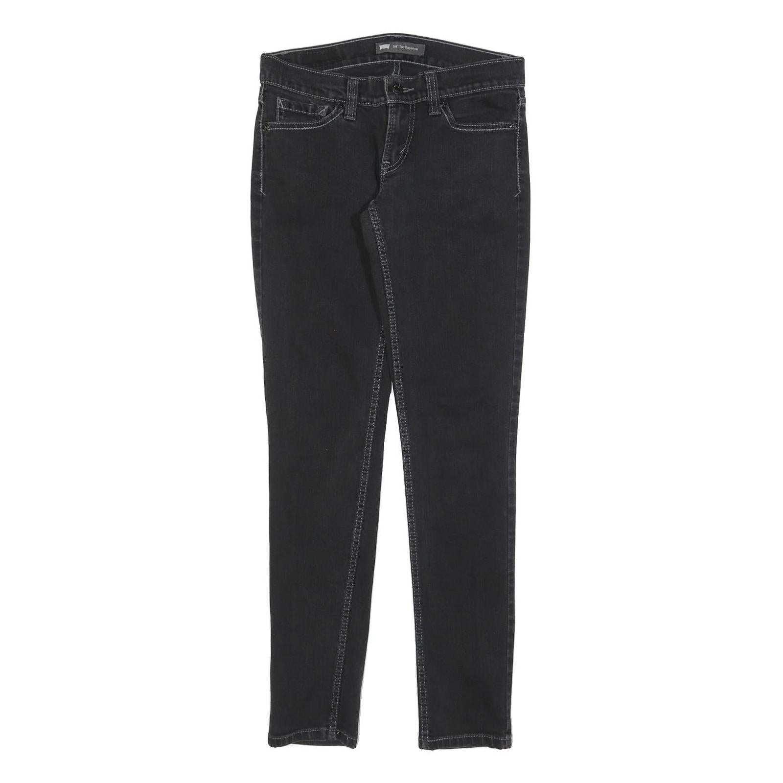LEVI'S 524 Womens Jeans Black Slim Skinny Denim W30 L30 Stylish Stretch Refurbished - N/A refurbished available on Cerqular