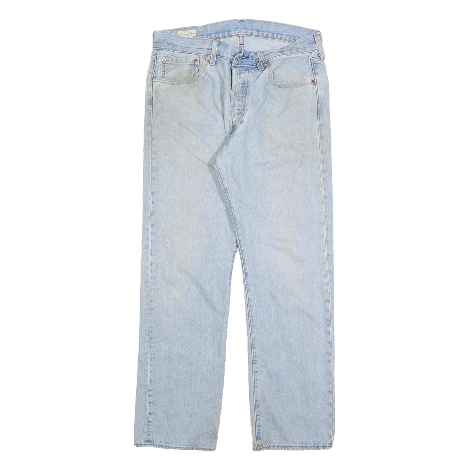 LEVI'S 501 Big E Mens Jeans Blue Regular Straight Denim Light W32 L30 Vintage Refurbished - N/A refurbished available on Cerqular