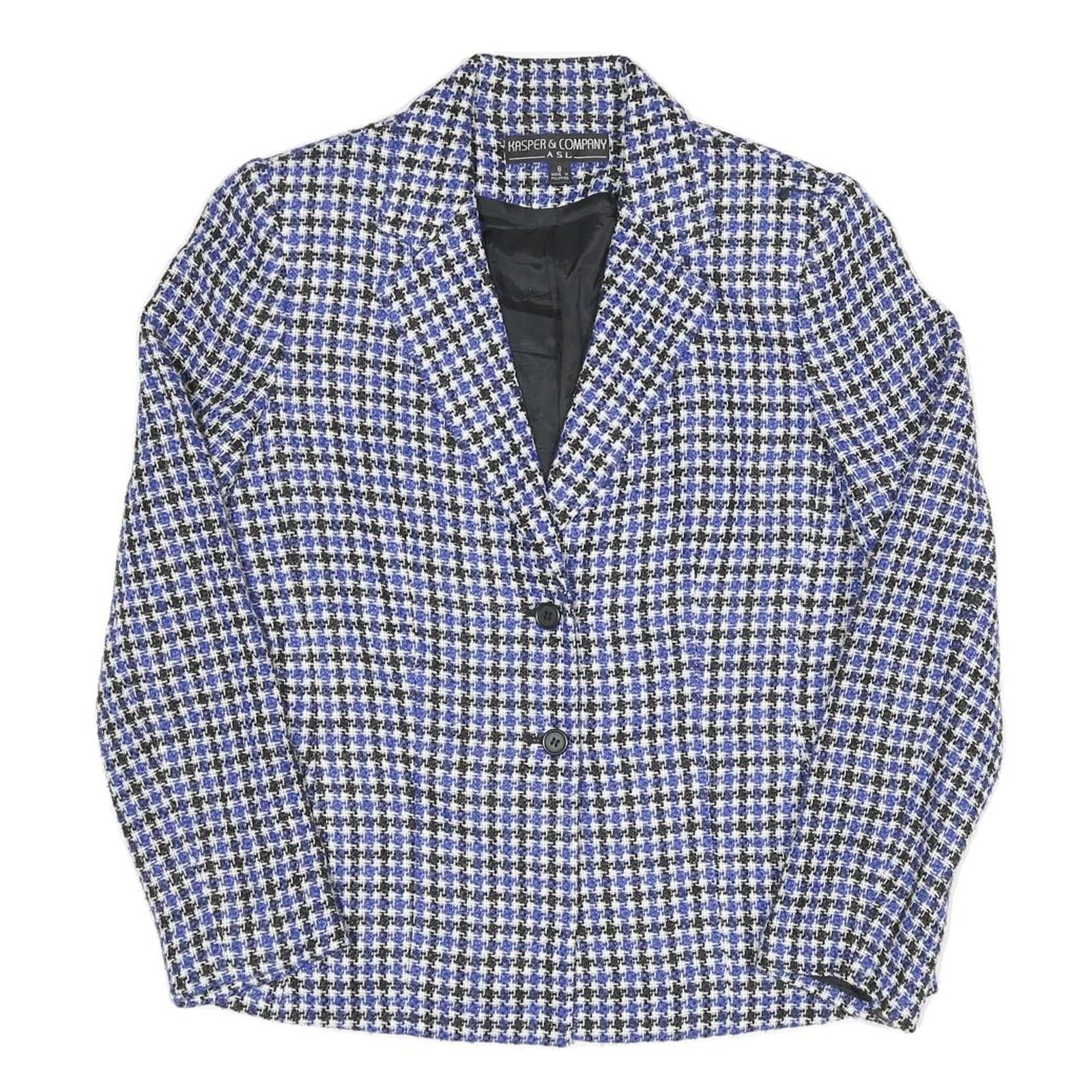 Buy Womens Blue Black White Check Jacket UK 8 Cotton Blend Button Closure Classic Refurbished - $48.09 Womens Blue Black White Check Jacket UK 8 Cotton Blend Button Closure Classic Refurbished - N/A refurbished available on Cerqular
