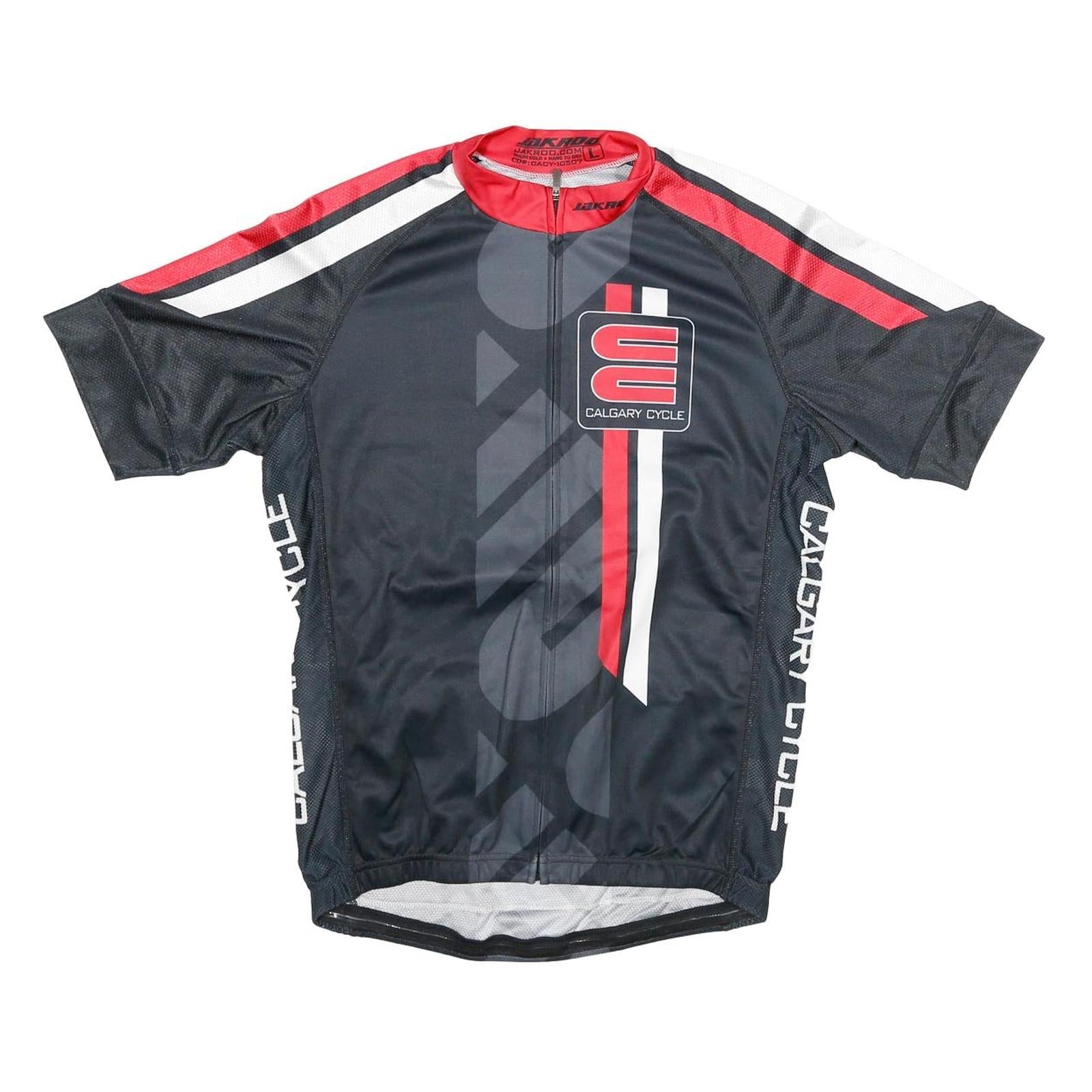 Buy JAKROO Mens Black Red & White Calgary Cycle Cycling Jersey L Short Sleeve Zip Refurbished - $20.79 JAKROO Mens Black Red & White Calgary Cycle Cycling Jersey L Short Sleeve Zip Refurbished - N/A refurbished available on Cerqular