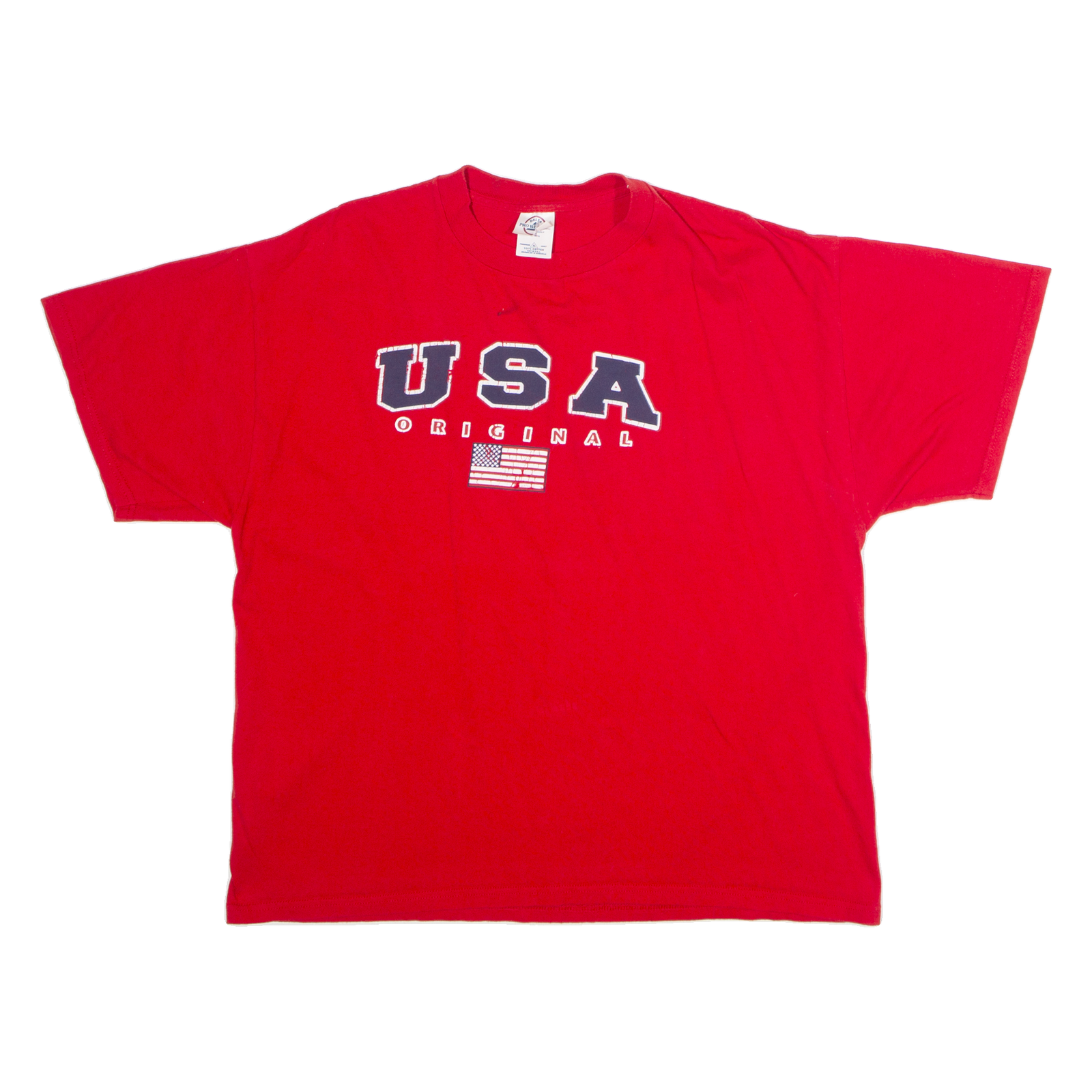 DELTA PRO WEIGHT USA Original Mens T-Shirt Red USA Crew Neck XL Refurbished - N/A refurbished available on Cerqular