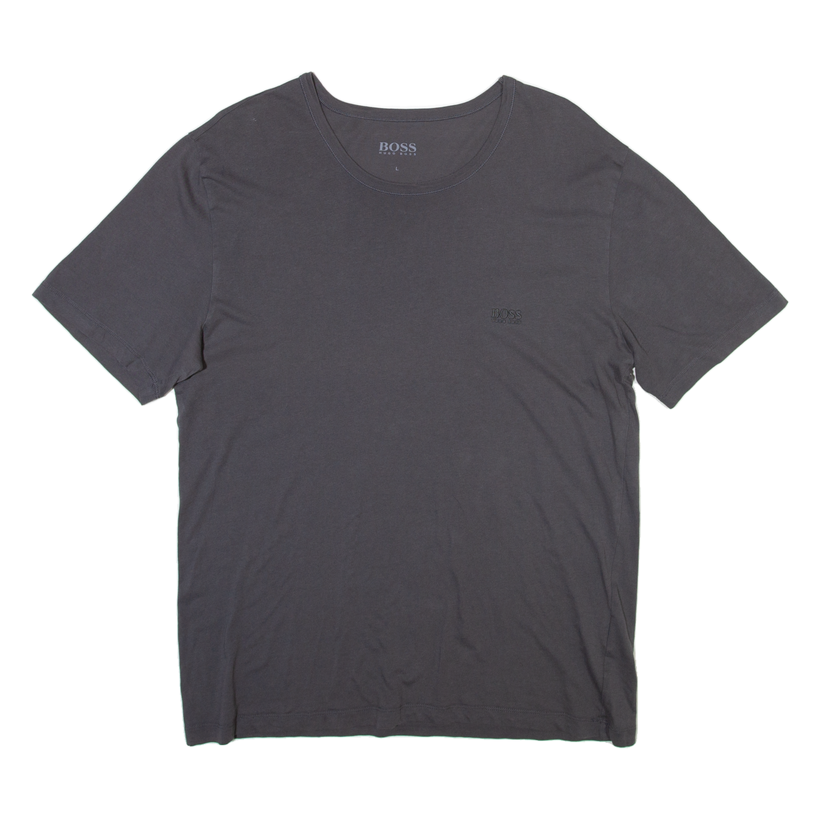 HUGO BOSS Mens T-Shirt Grey L Refurbished - N/A refurbished available on Cerqular