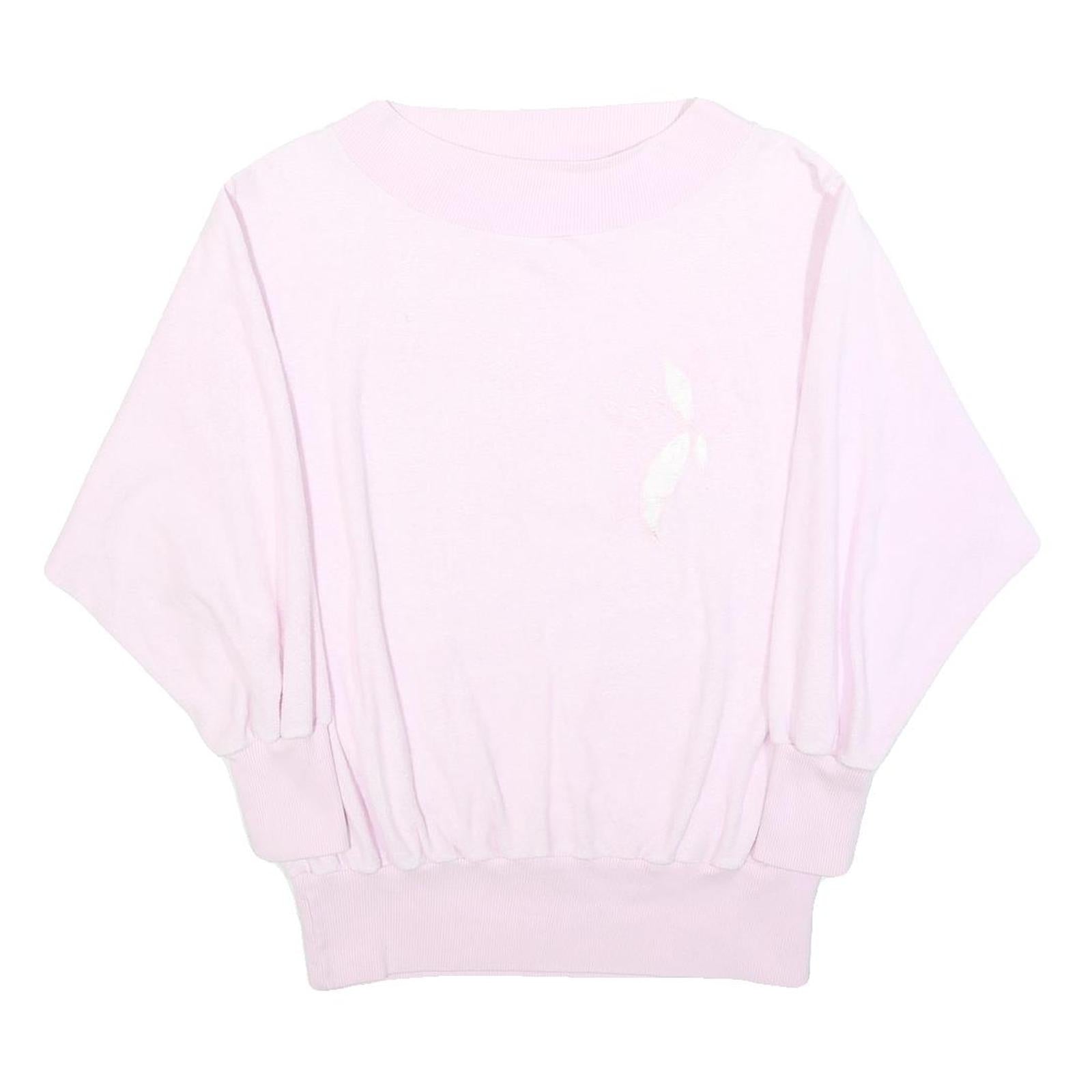 Womens Pink Sweatshirt Crew Neck S Cotton Blend Soft Fit Casual Refurbished - N/A refurbished available on Cerqular