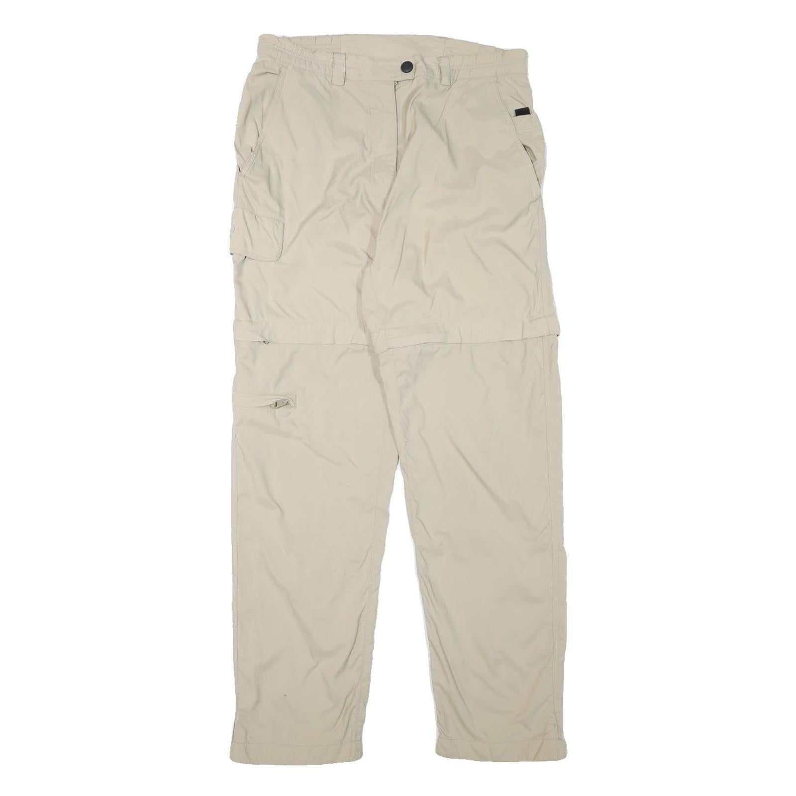 MAUL SPORT Womens Beige Regular Zip Closure Regular Fit Cargo Trousers W30 L30 Refurbished - N/A refurbished available on Cerqular