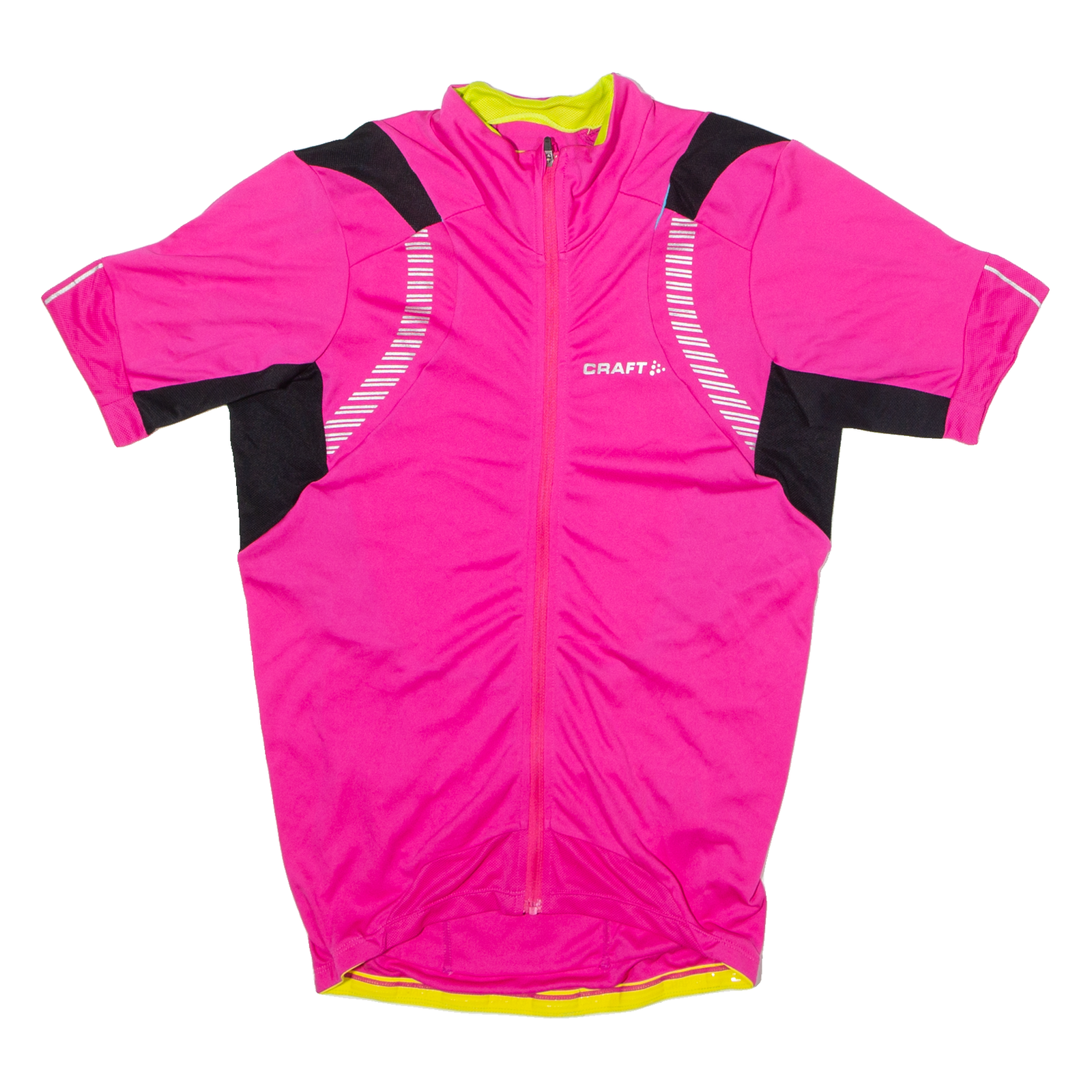 CRAFT Full Zip Cycling Mens Jersey Pink High Neck M Refurbished - N/A refurbished available on Cerqular
