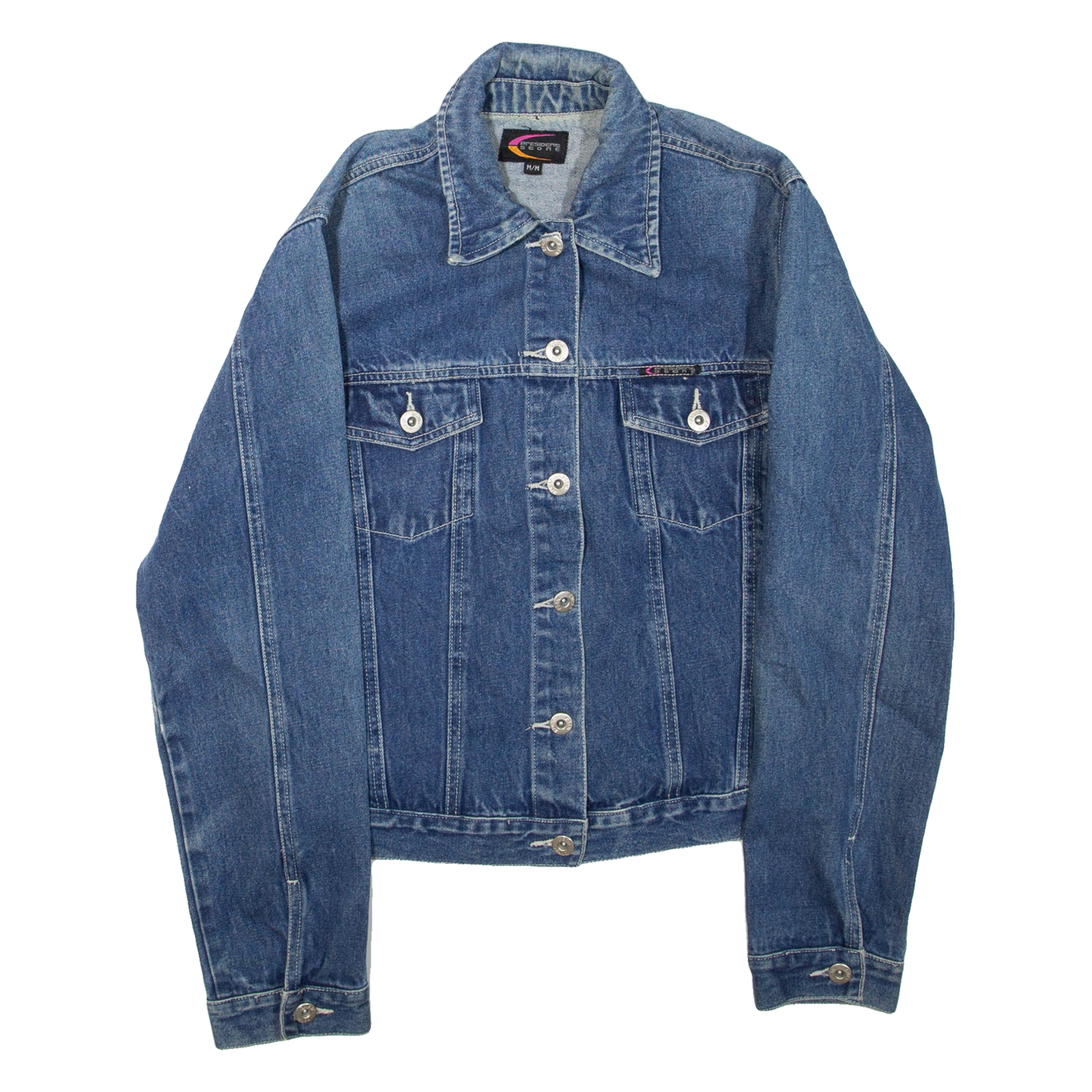 PRESIDENT STONE Mens Denim Jacket Blue M Refurbished - N/A refurbished available on Cerqular