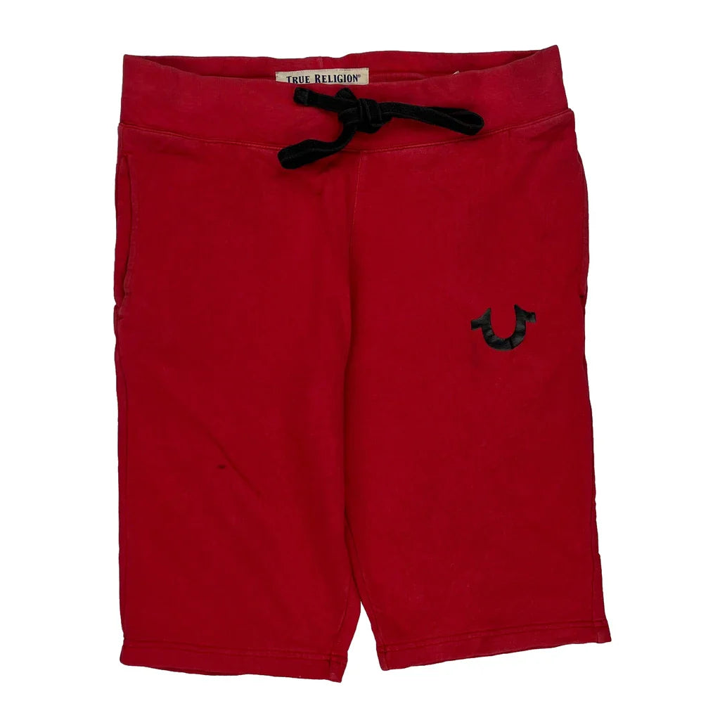 True Religion Sport Shorts - Small Red Cotton Refurbished - Thrifted (note: this is a term often used to describe second- refurbished available on Cerqular