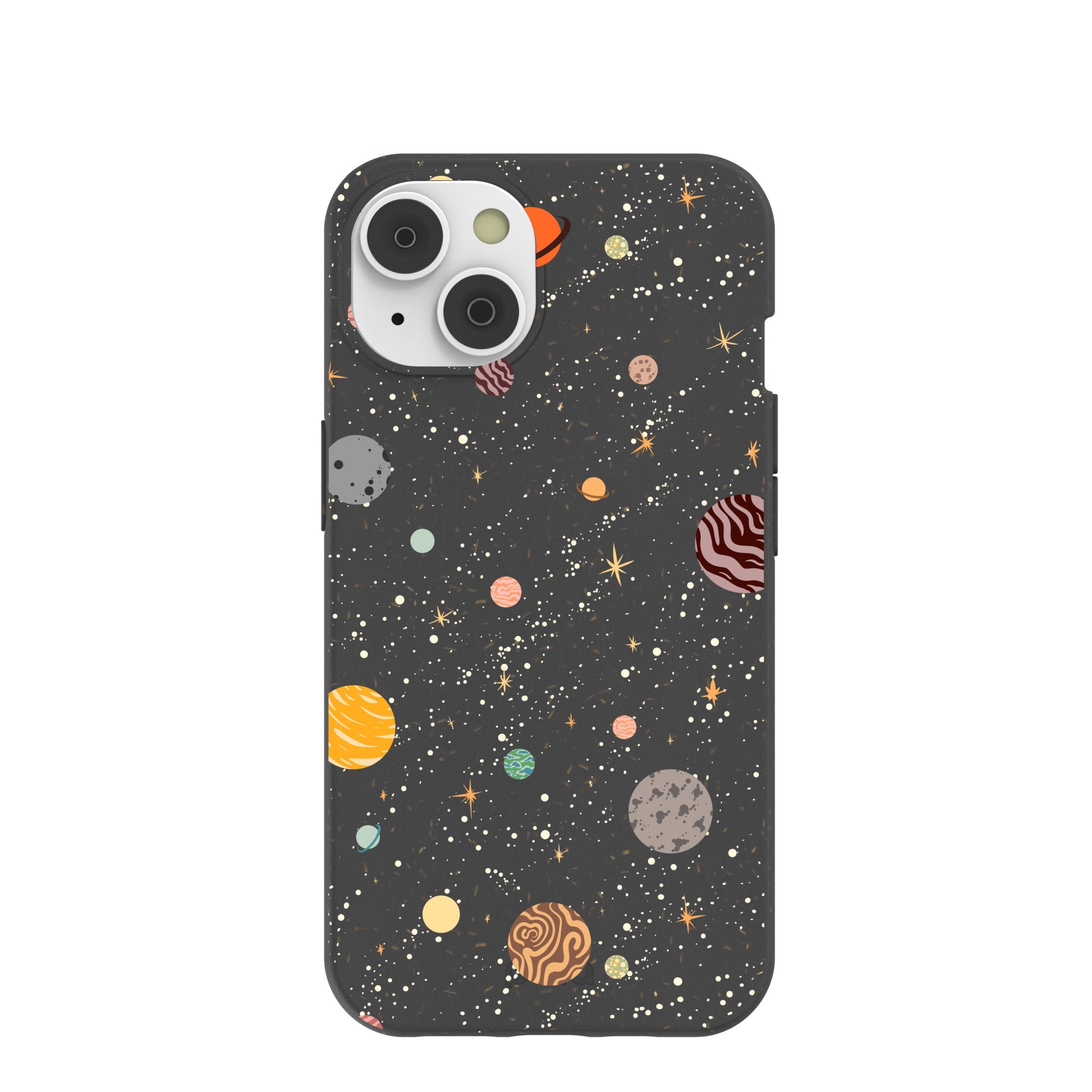 Black Galactic Glow iPhone 14/16e Case Refurbished - Pela Case refurbished available on Cerqular