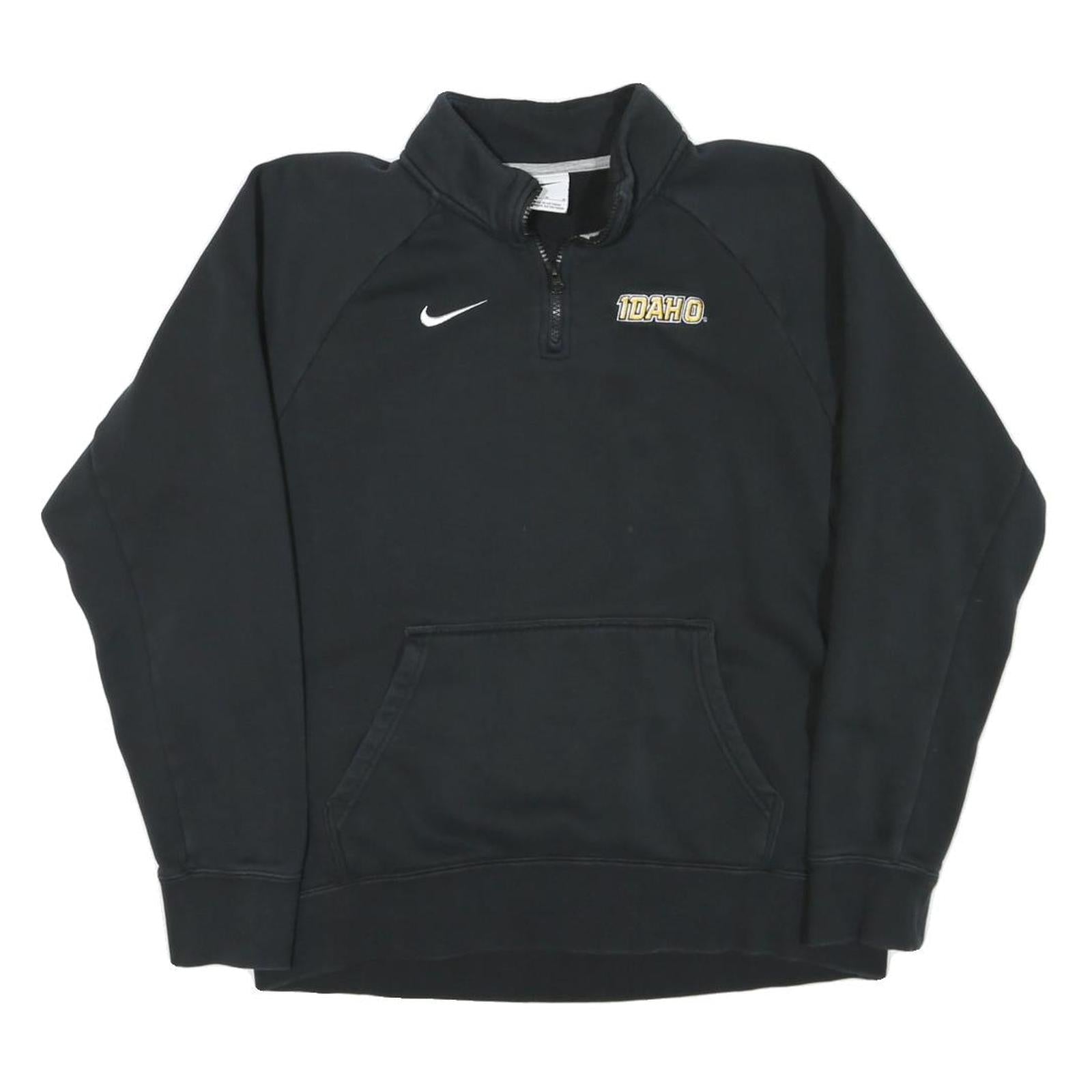 NIKE Mens Black Idaho 1/4 Zip M Sweatshirt Polyester Blend Casual Pullover Refurbished - N/A refurbished available on Cerqular