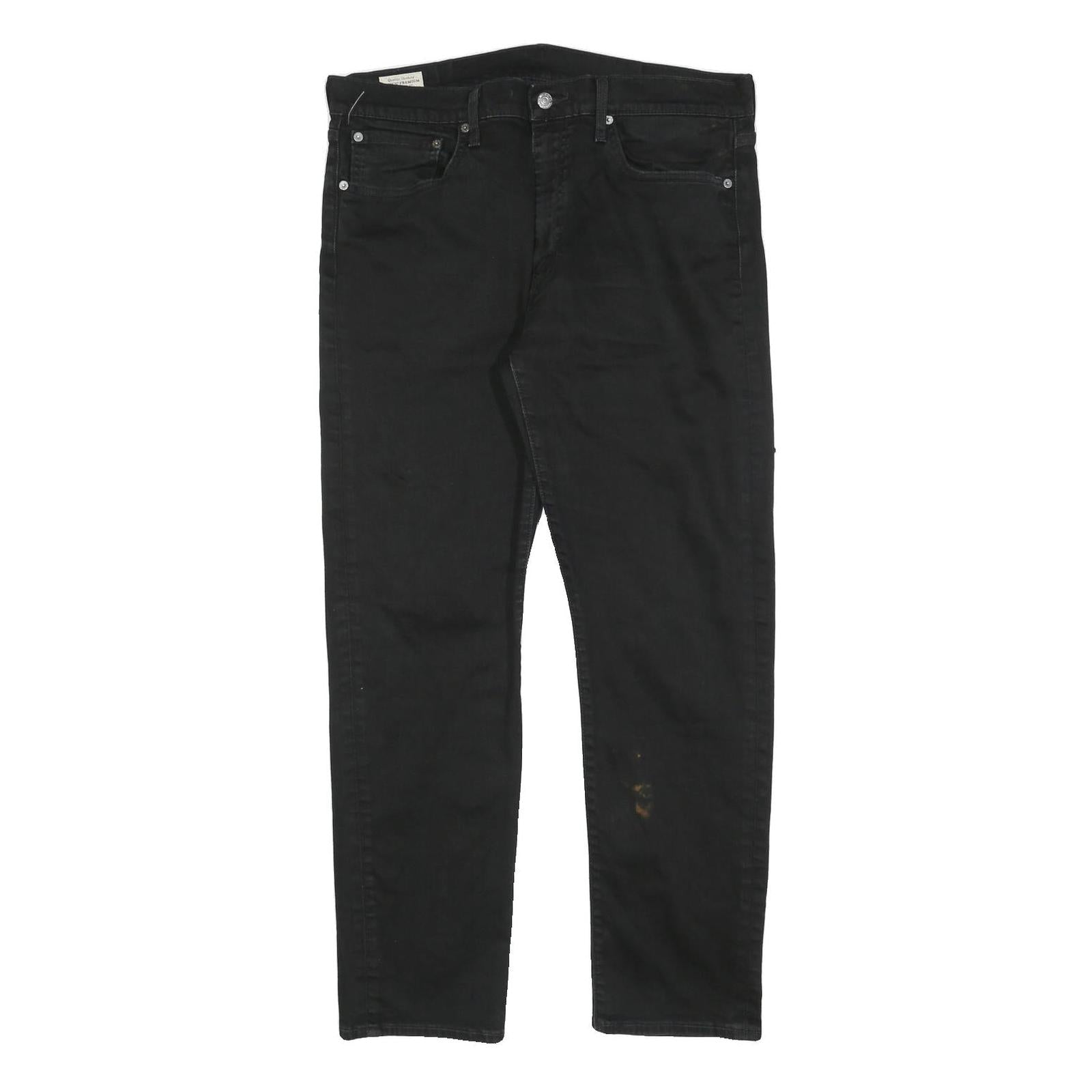LEVI'S 502 Mens Jeans Black Regular Straight Denim Medium W36 L29 Zip Cotton Refurbished - N/A refurbished available on Cerqular