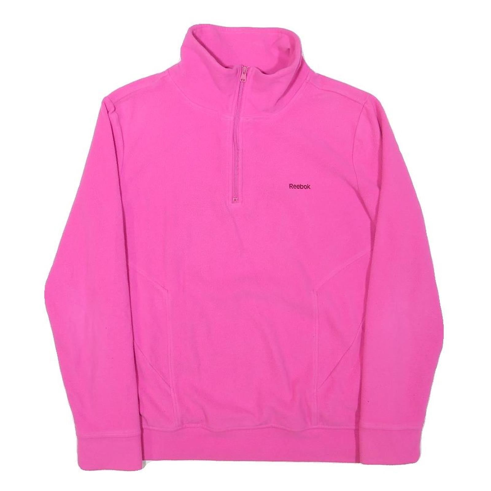 REEBOK Womens Pink Pullover Plain Crew Neck Regular Fit M Sportswear Jumper Refurbished - N/A refurbished available on Cerqular