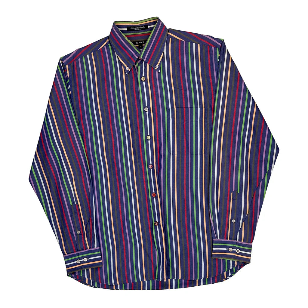 Gant Striped Shirt - Medium Multicoloured Cotton Refurbished - Thrifted (note: this is a term often used to describe second- refurbished available on Cerqular