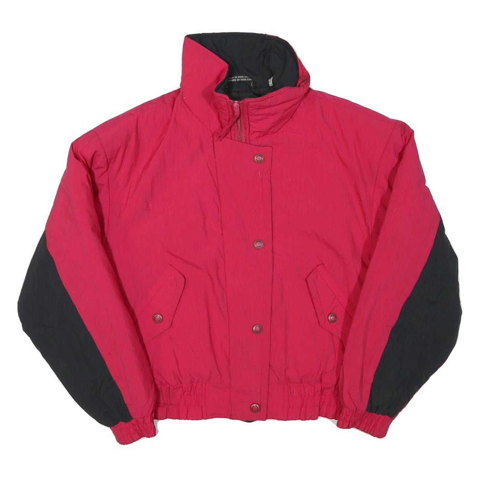 SUNICE Womens Pink & Black Zip Jacket S Polyester Blend Colourblock Sportswear Refurbished - N/A refurbished available on Cerqular