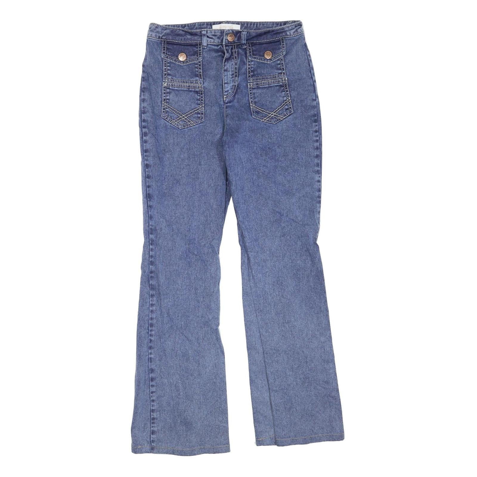 SEEN BY CHLOE Womens Jeans Blue Regular Flared Denim Medium W28 L30 Stylish Refurbished - N/A refurbished available on Cerqular