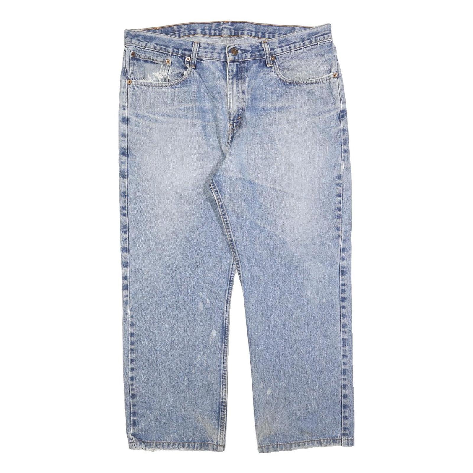 LEVI'S 751 02 Mens Jeans Blue Regular Straight Denim Light W38 L26 Vintage Style Refurbished - N/A refurbished available on Cerqular