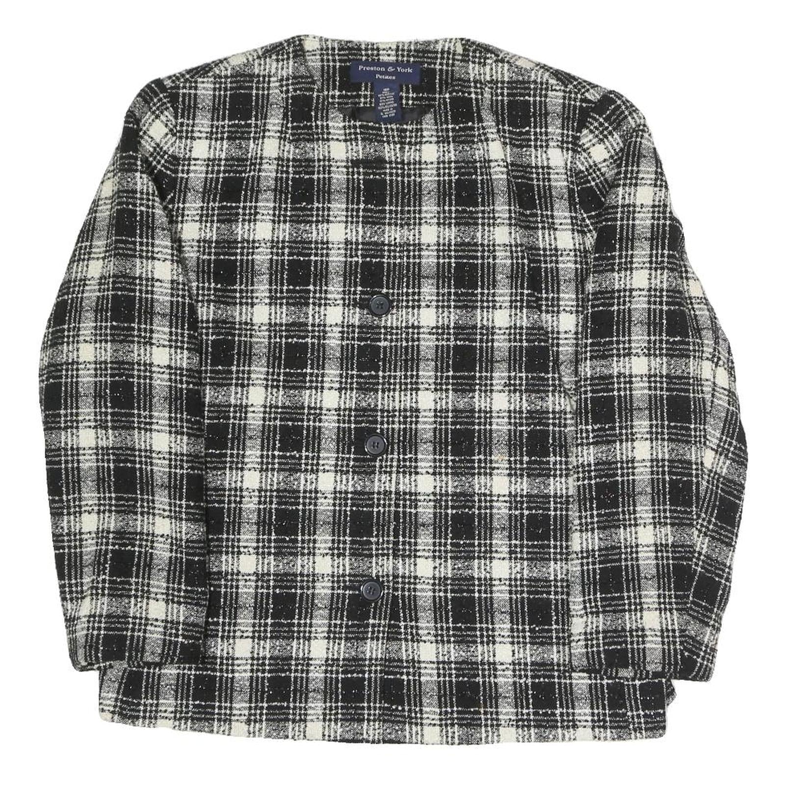Buy PRESTON & YORK Womens Black & White Check Coach Jacket UK 16 Polyester Blend Refurbished - $37.69 PRESTON & YORK Womens Black & White Check Coach Jacket UK 16 Polyester Blend Refurbished - N/A refurbished available on Cerqular