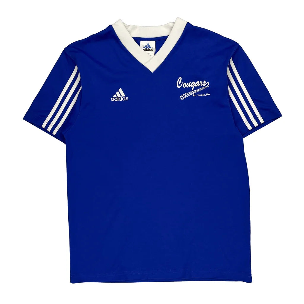 Cougars St. Louis, Mo. Adidas Football Jersey - Medium White Polyester Refurbished - Thrifted (note: this is a term often used to describe second- refurbished available on Cerqular