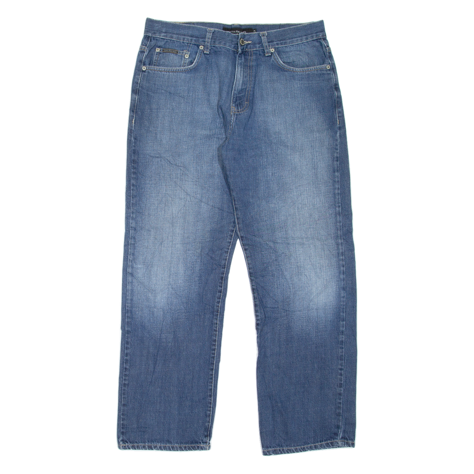 MICHAEL KORS Mens Jeans Blue Relaxed Straight Stone Wash W34 L29 Refurbished - N/A refurbished available on Cerqular