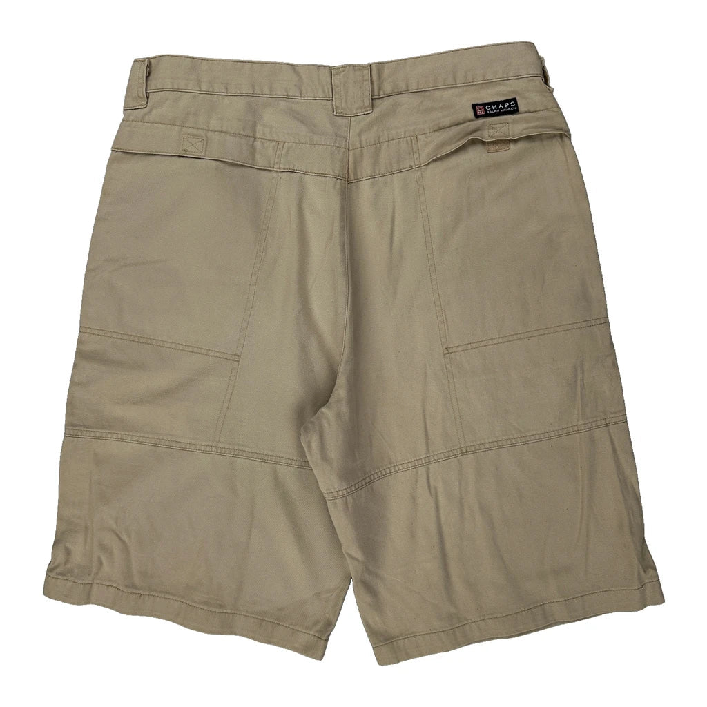 Chaps Ralph Lauren Cargo Shorts - 36W 9L Beige Cotton Refurbished - Thrifted (note: this is a term often used to describe second- refurbished available on Cerqular