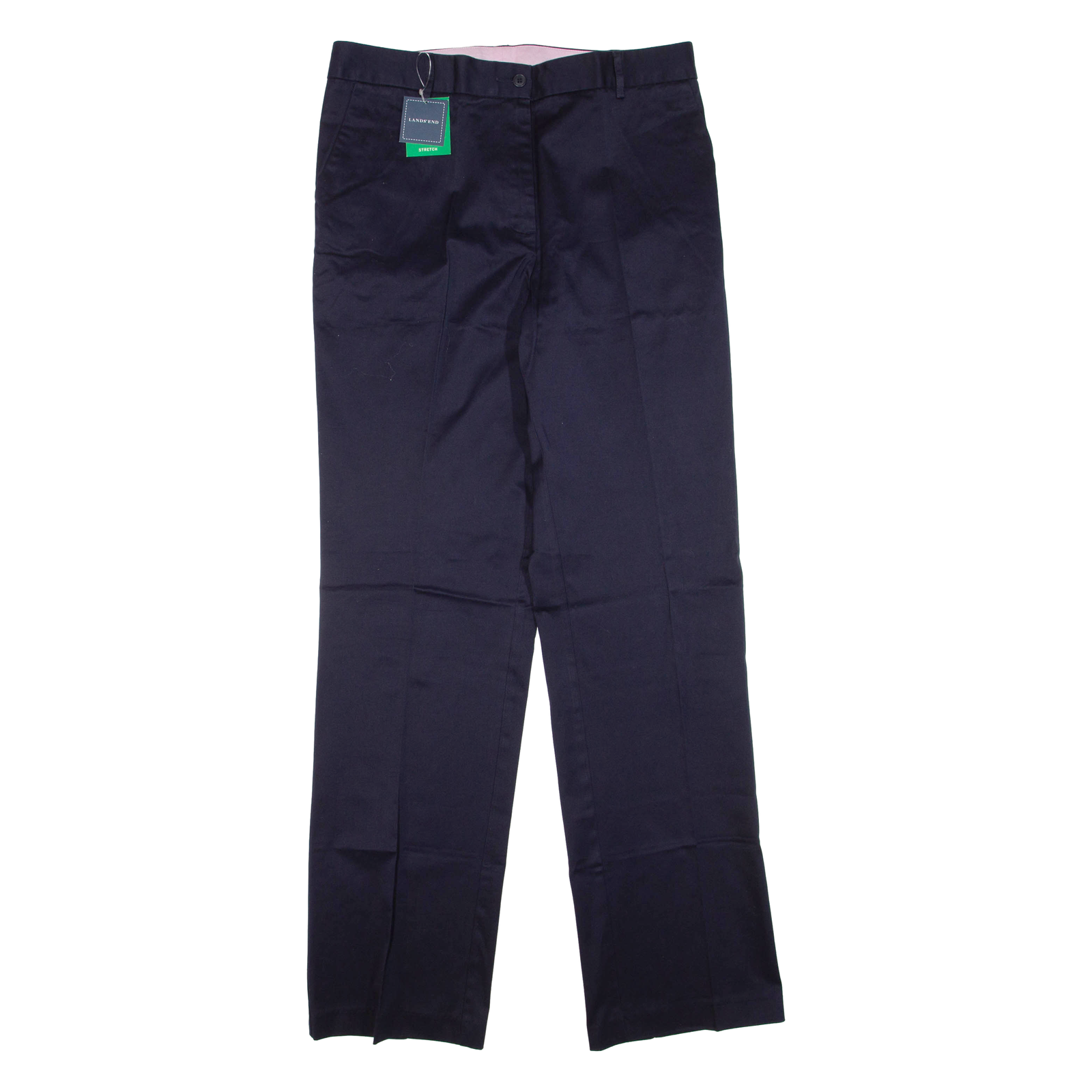 LANDS END Womens Trousers Blue Regular Straight W32 L33 Refurbished - N/A refurbished available on Cerqular