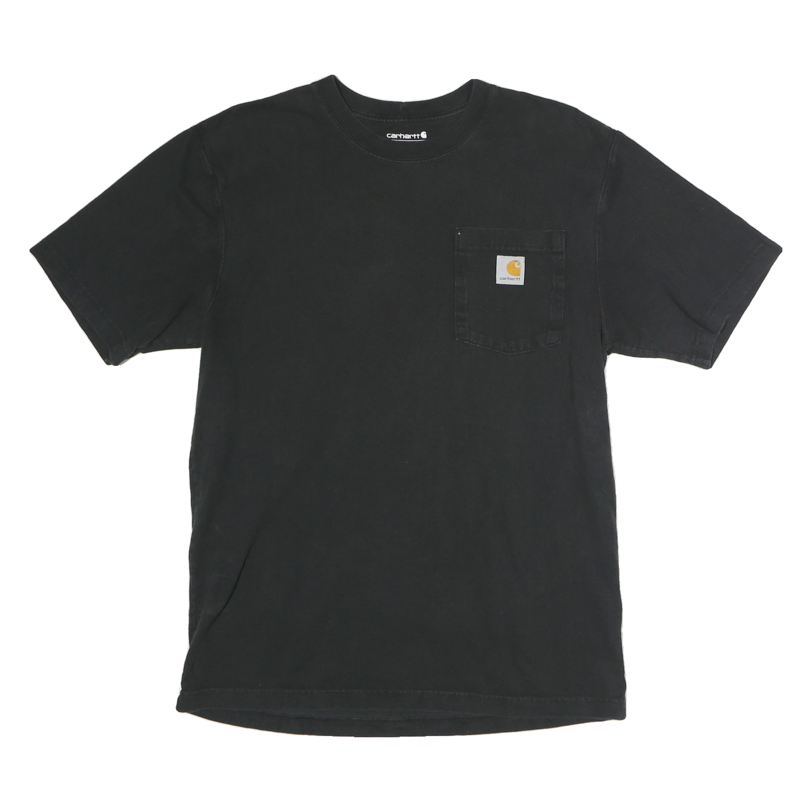 CARHARTT Mens Black Pocket T-Shirt S Short Sleeve Crew Neck Workwear Refurbished - N/A refurbished available on Cerqular