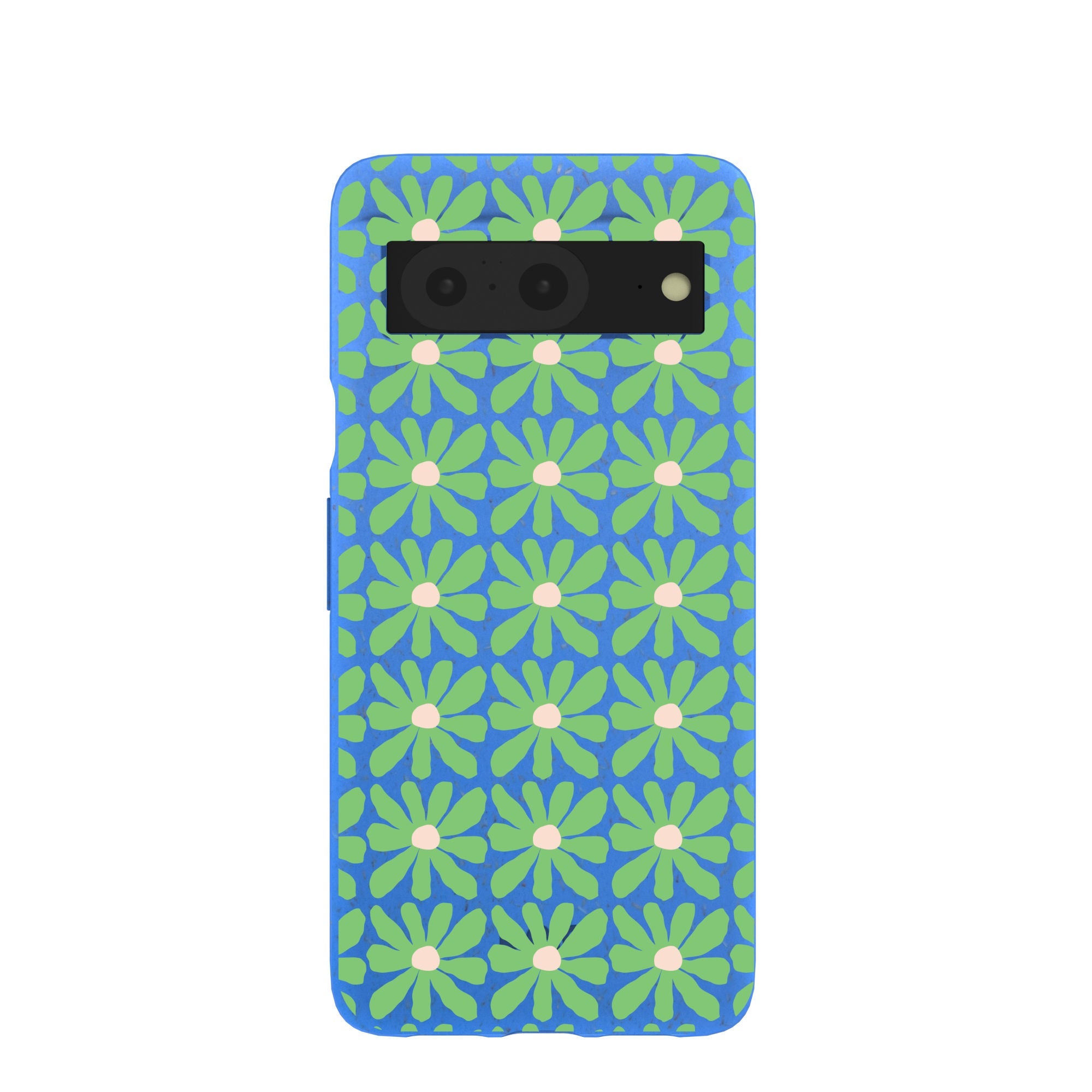 Electric Blue Flower Child Google Pixel 8 Case Refurbished - Pela Case refurbished available on Cerqular