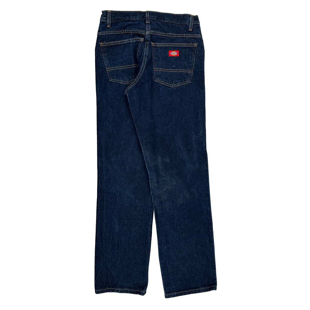 Buy Dickies Jeans - 30W 33L Dark Wash Cotton Refurbished - $28.80 Dickies Jeans - 30W 33L Dark Wash Cotton Refurbished - Thrifted (note: this is a term often used to describe second- refurbished available on Cerqular