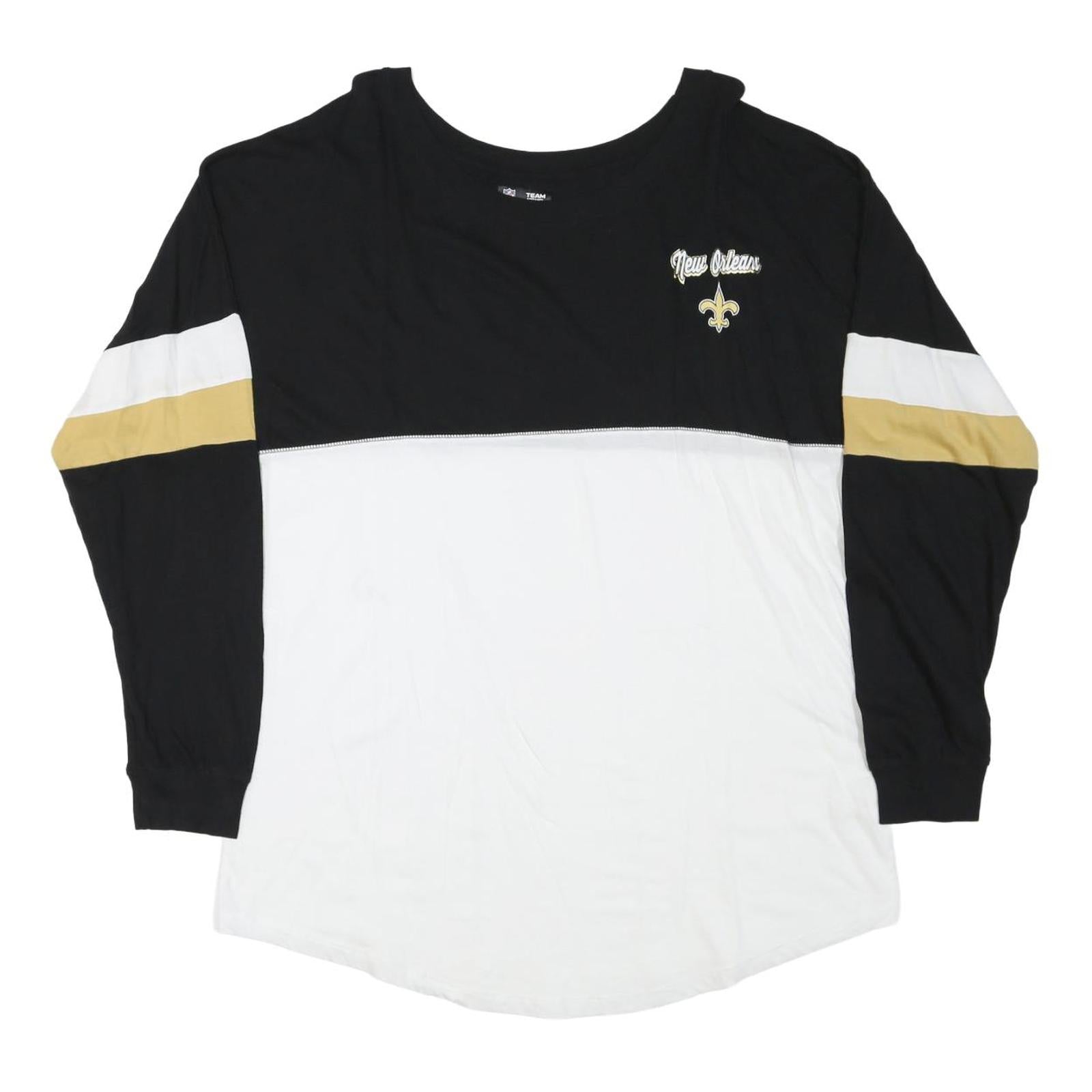 Buy NFL Mens Black & White New Orleans Saints Long Sleeve Crew Neck 2XL Shirt Refurbished - $38.99 NFL Mens Black & White New Orleans Saints Long Sleeve Crew Neck 2XL Shirt Refurbished - N/A refurbished available on Cerqular