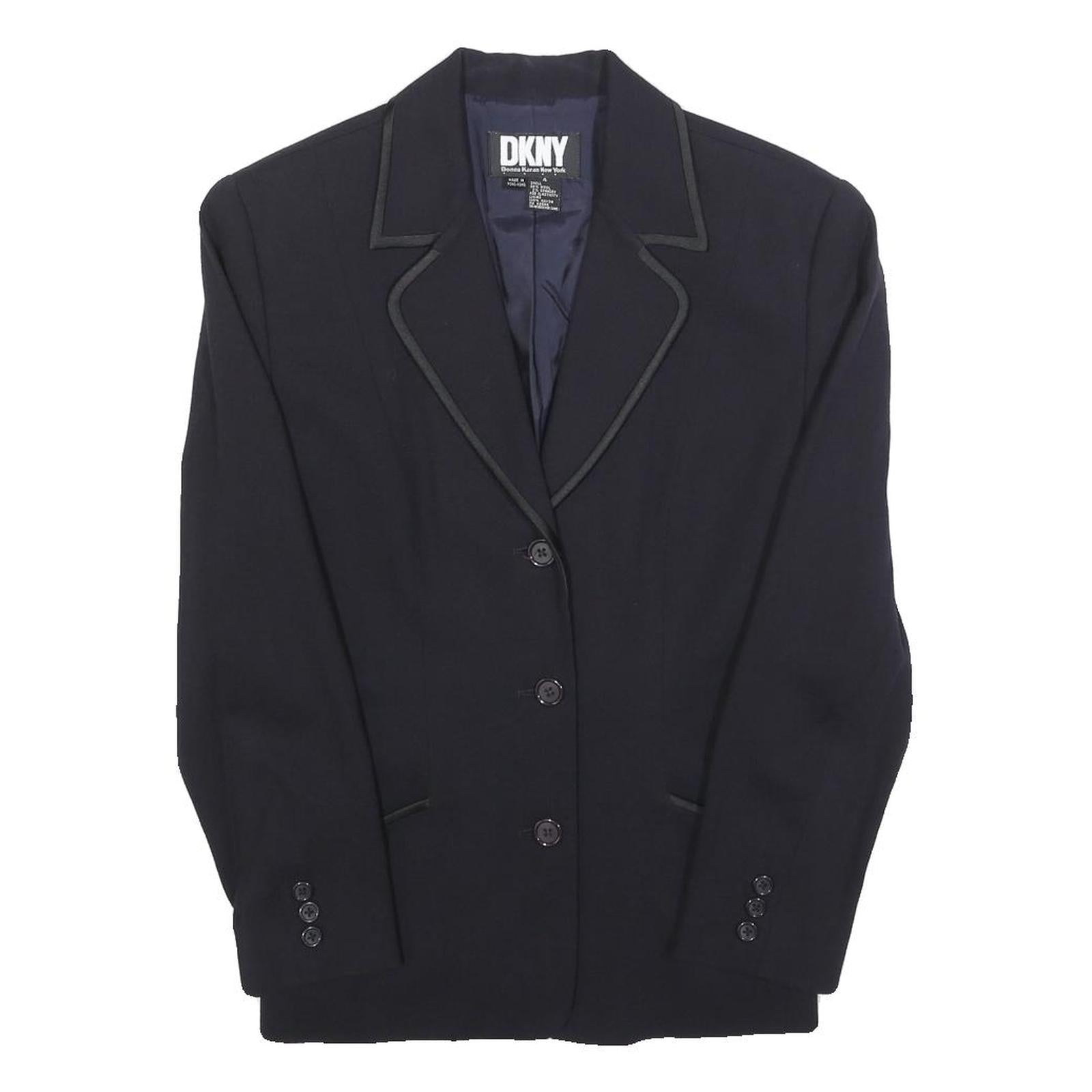 Buy DKNY Womens Black Wool Blend Single-Breasted Blazer Jacket S Woven Classic Refurbished - $74.09 DKNY Womens Black Wool Blend Single-Breasted Blazer Jacket S Woven Classic Refurbished - N/A refurbished available on Cerqular
