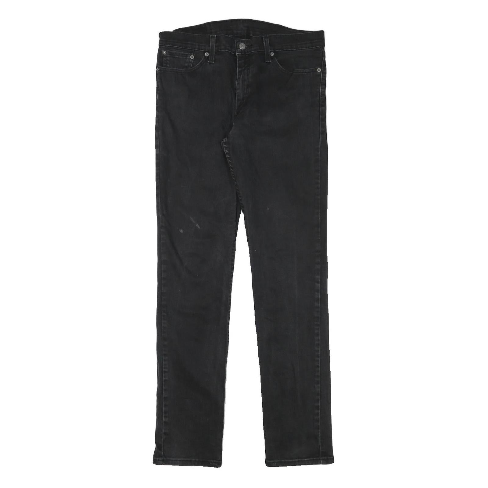 LEVI'S Mens Slim Black Denim Slim Jeans W32 L34 Zip Cotton Blend Casual Refurbished - N/A refurbished available on Cerqular