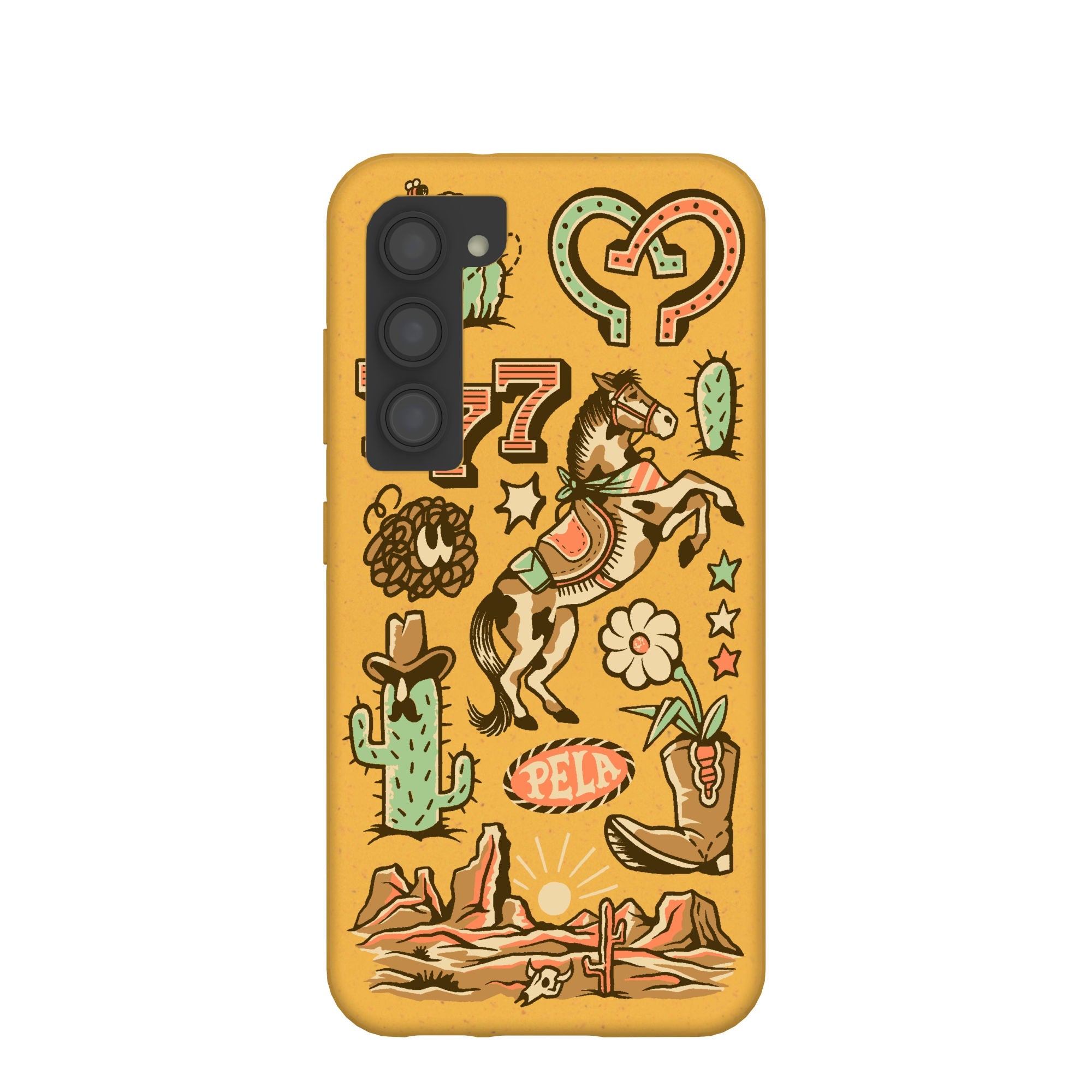 Honey Miller West Samsung Galaxy S23 Case Refurbished - Pela Case refurbished available on Cerqular