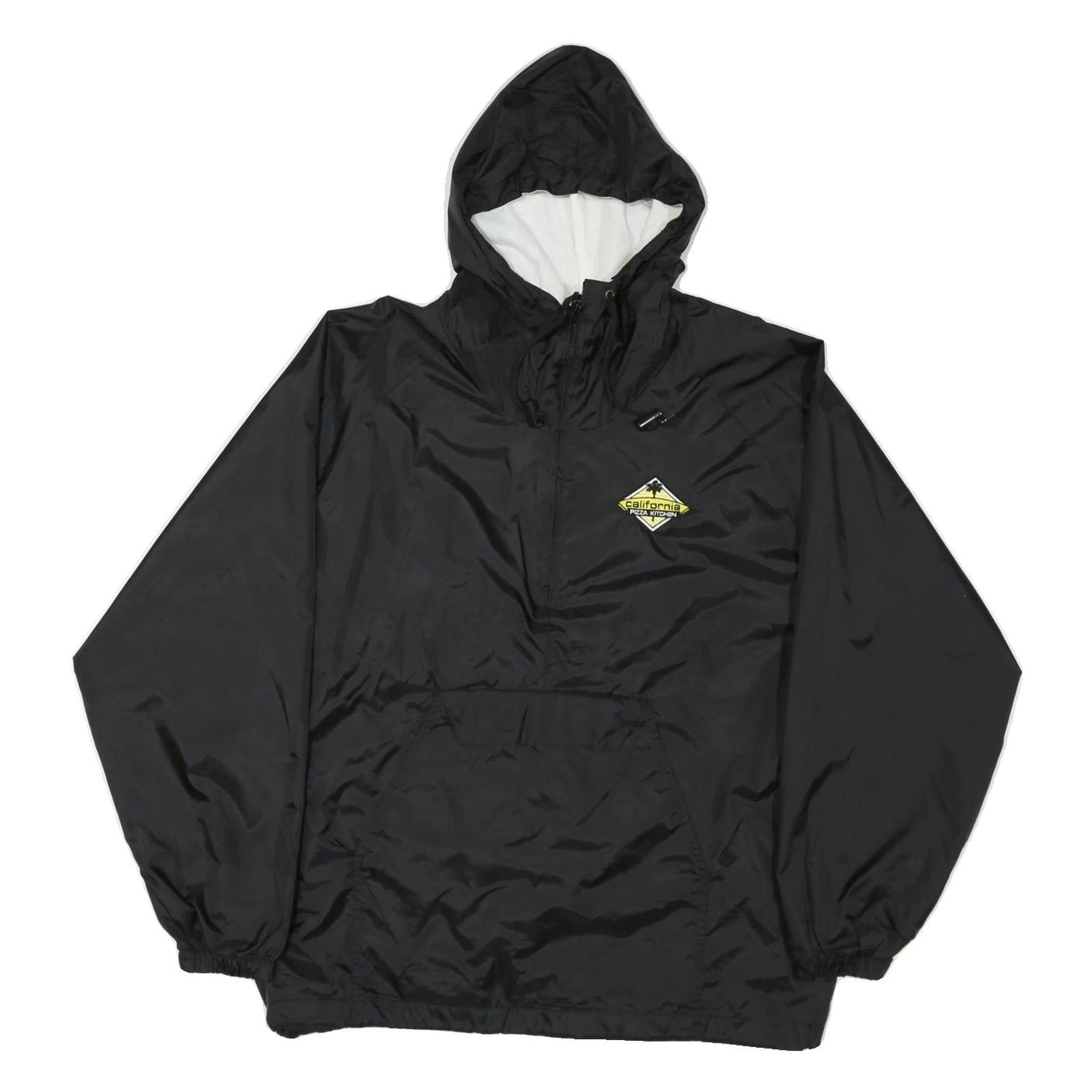 TN MOUNTAIN Mens Black Hooded Zip Jacket M Nylon Plain Lightweight Outdoor Refurbished - N/A refurbished available on Cerqular