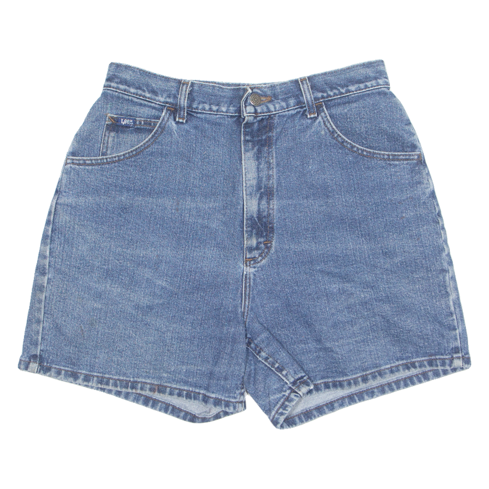 LEE Womens Denim Shorts Blue UK 14 W32 Refurbished - N/A refurbished available on Cerqular