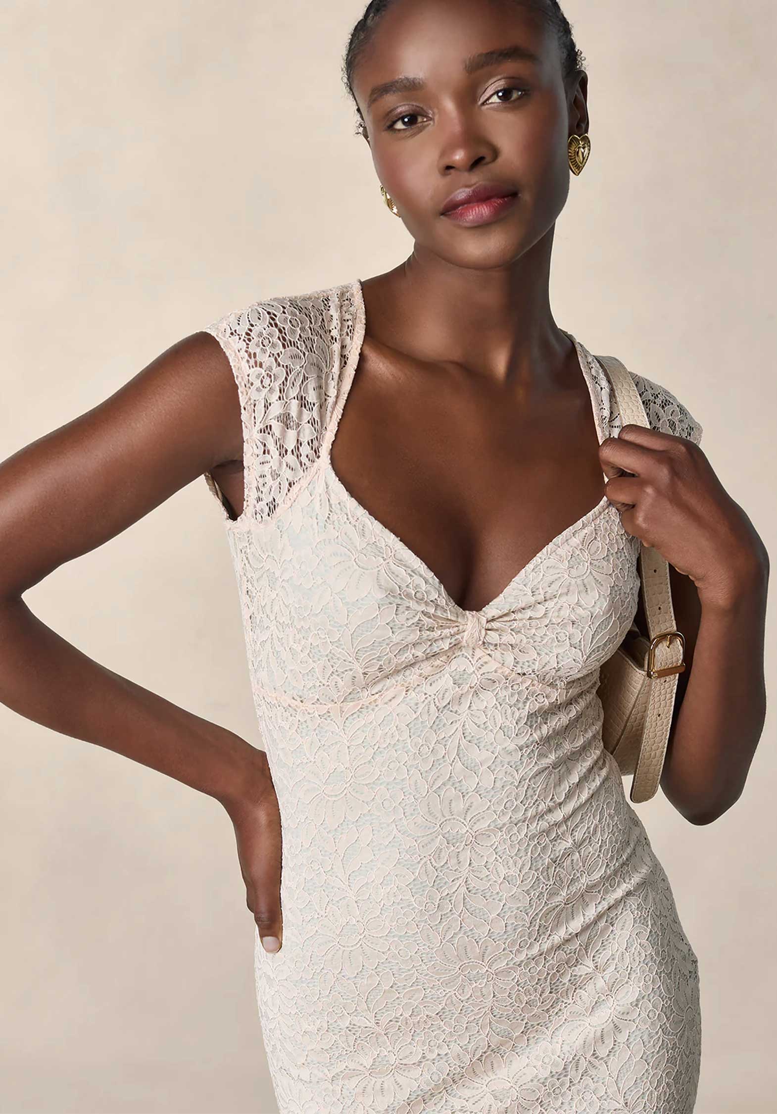 Dress Laly Rose-Pale | Color: ROSE PALE | Size: FR-38 Refurbished - N/A (I could not find a well-known brand with this name refurbished available on Cerqular