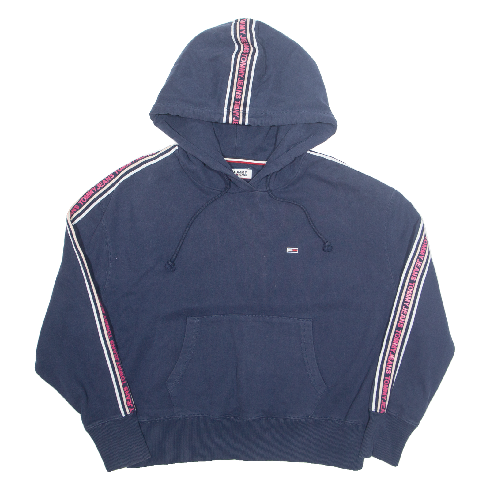 TOMMY JEANS Womens Blue Hoodie M Refurbished - N/A refurbished available on Cerqular
