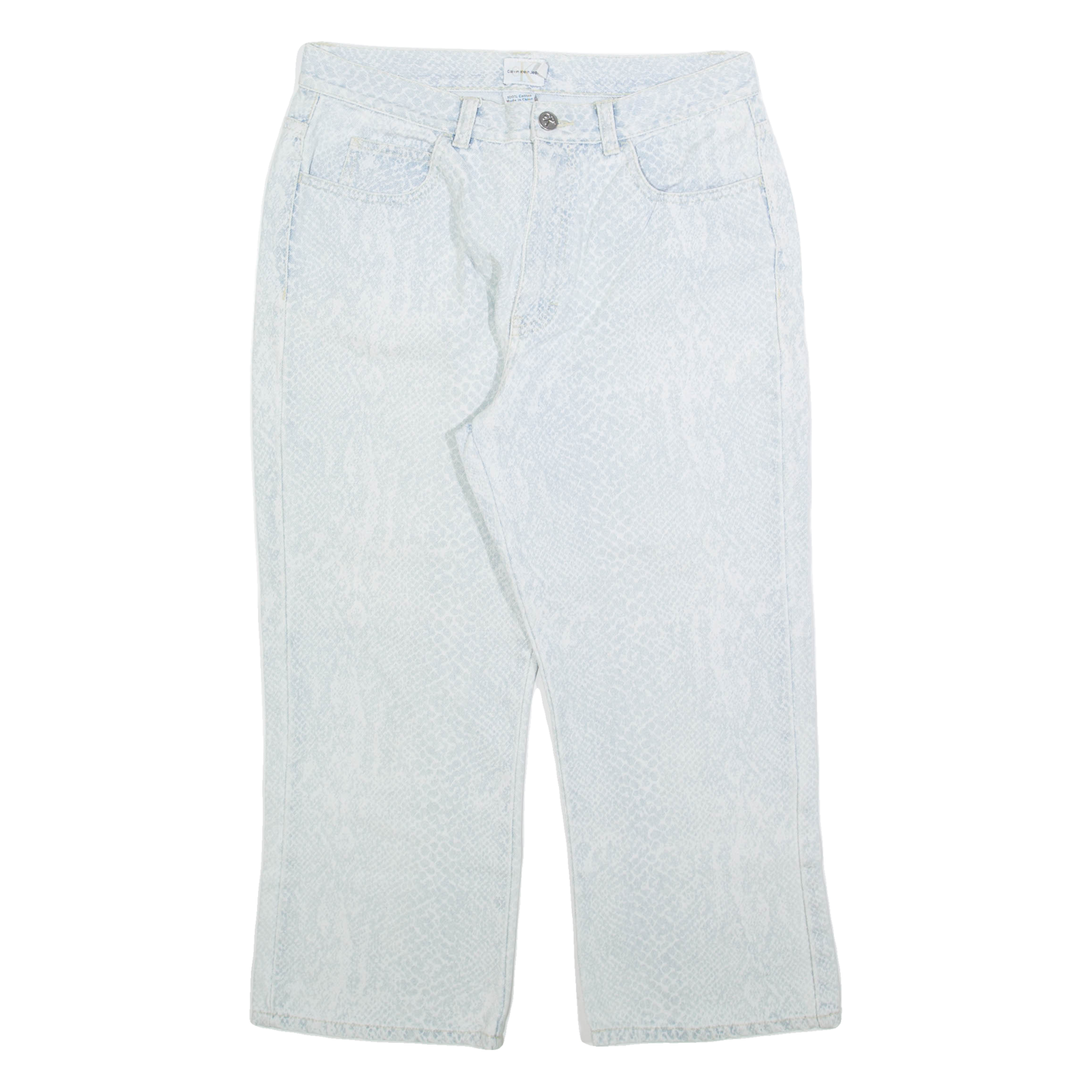CALVIN KLEIN Womens Jeans Blue Regular Straight W29 L23 Refurbished - N/A refurbished available on Cerqular