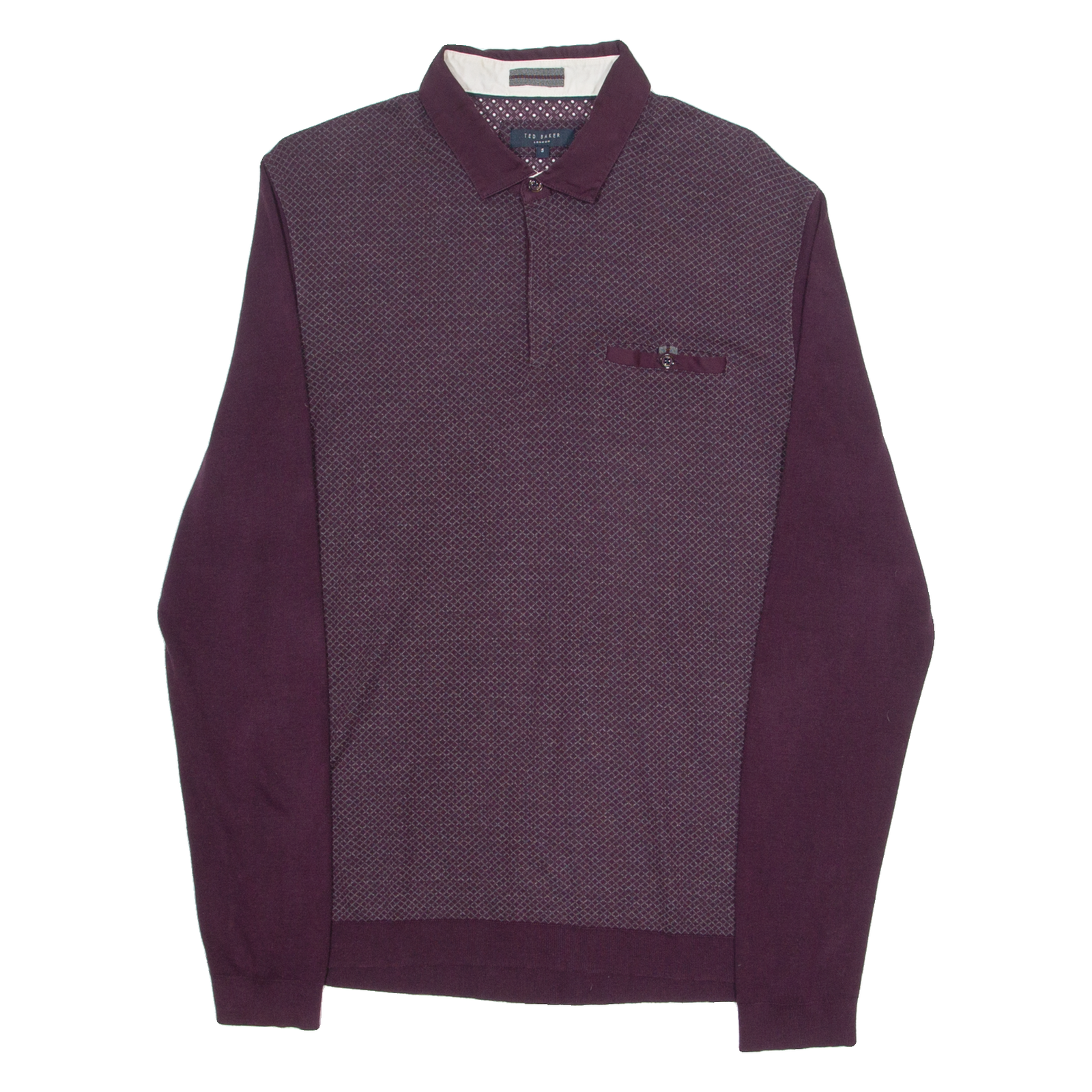 TED BAKER Mens Polo Shirt Maroon S Refurbished - N/A refurbished available on Cerqular