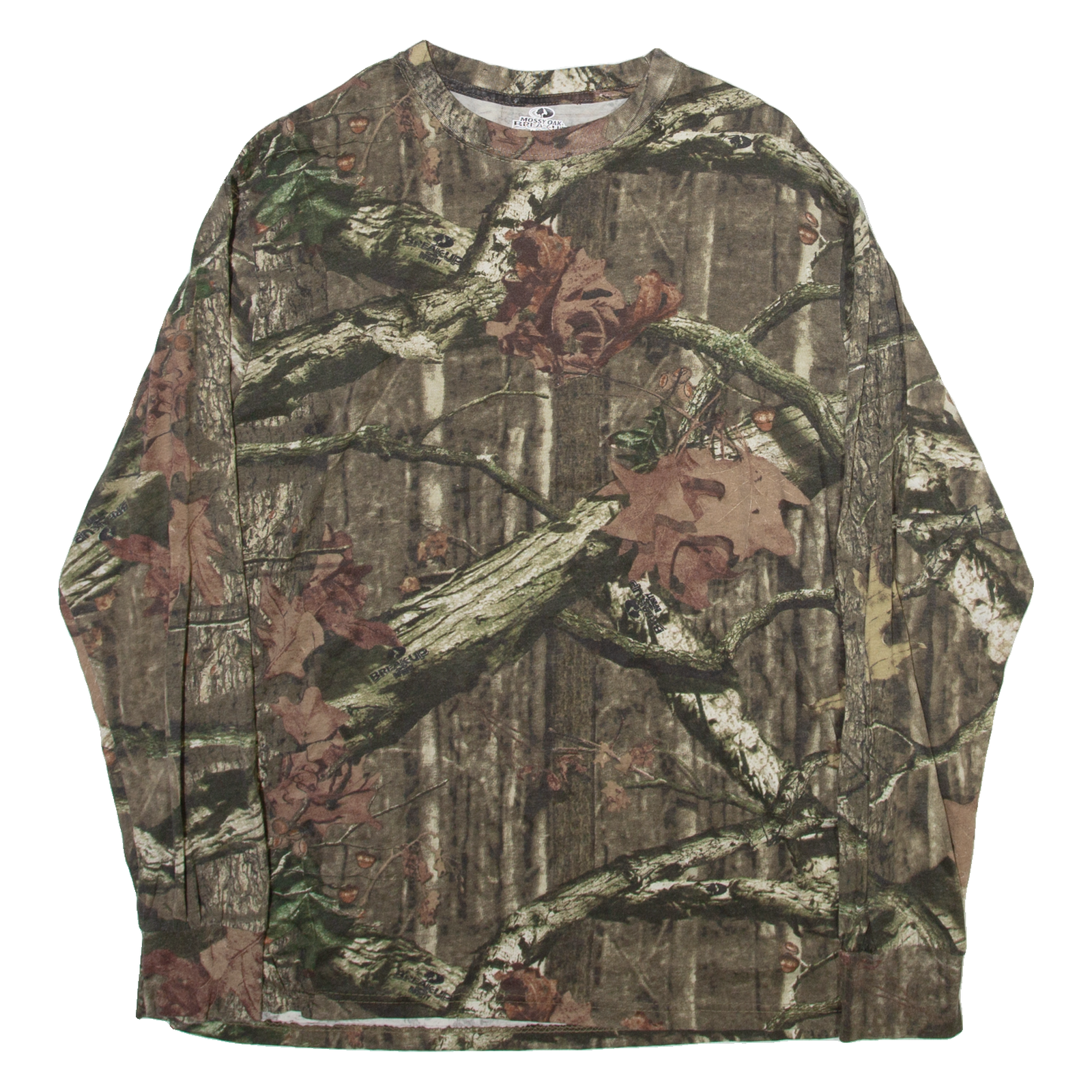 MOSSY OAK Forest Camo Mens T-Shirt Beige Long Sleeve XL Refurbished - N/A refurbished available on Cerqular
