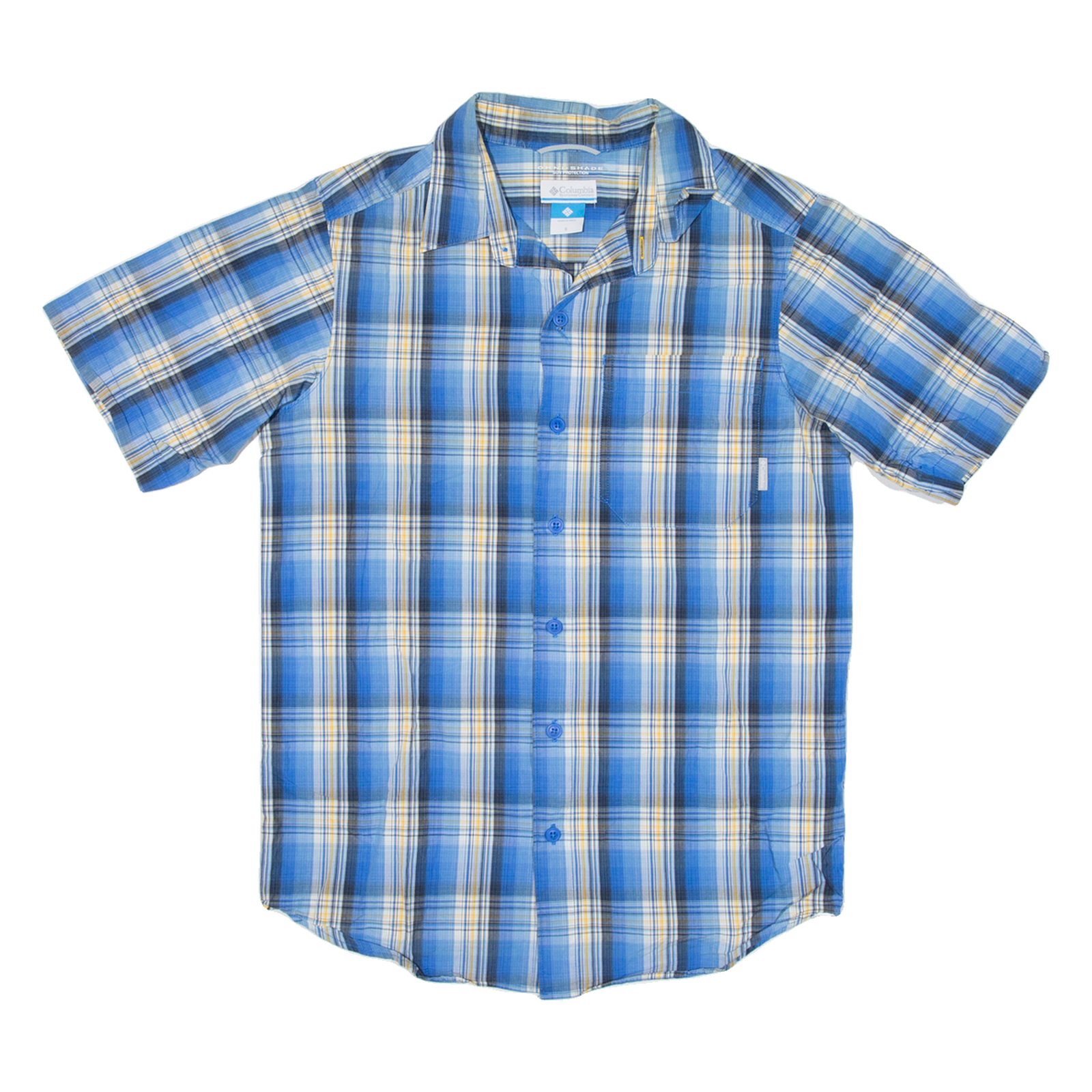 COLUMBIA Mens Shirt Blue Check S Refurbished - N/A refurbished available on Cerqular
