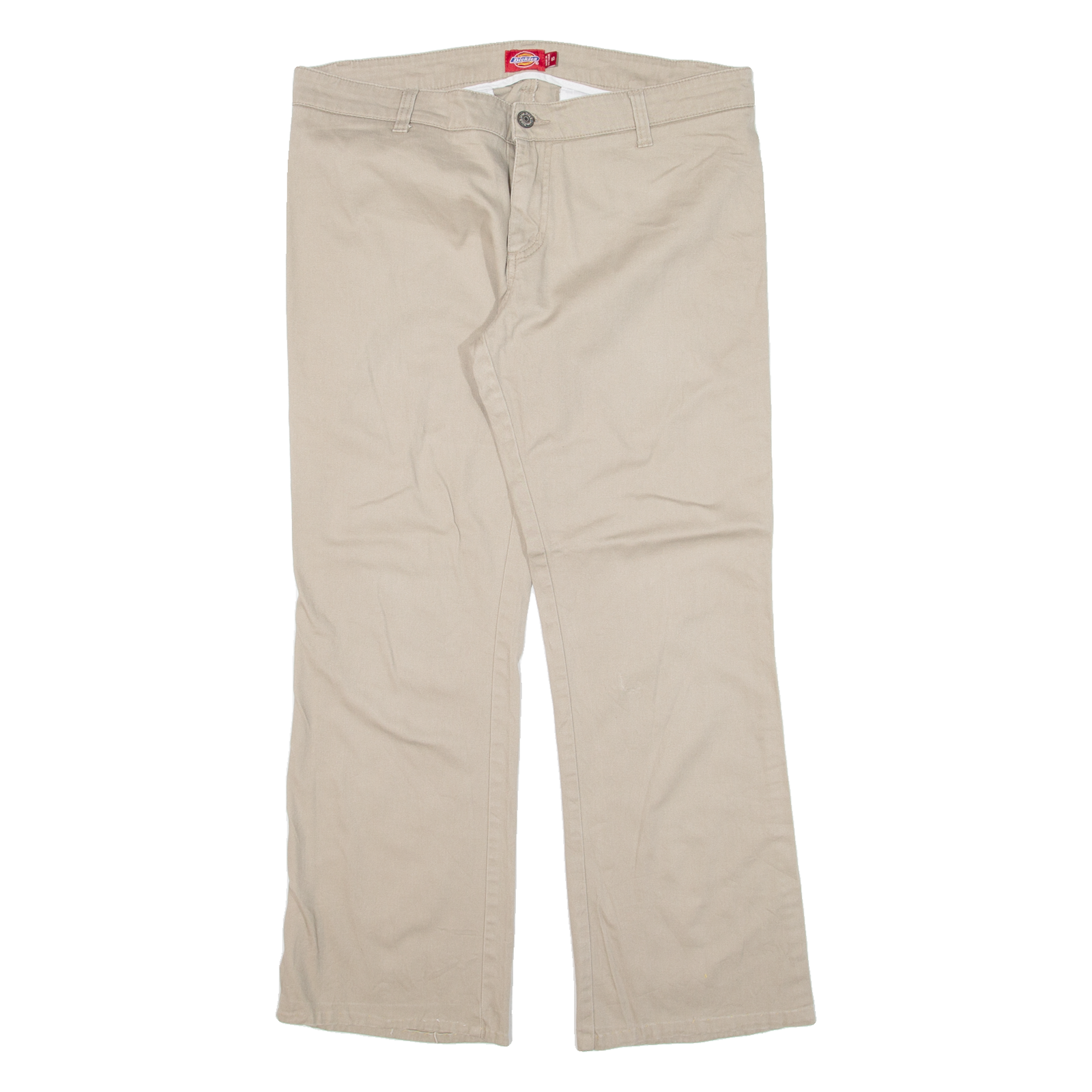 DICKIES Womens Trousers Beige Regular Bootcut W34 L26 Refurbished - N/A refurbished available on Cerqular