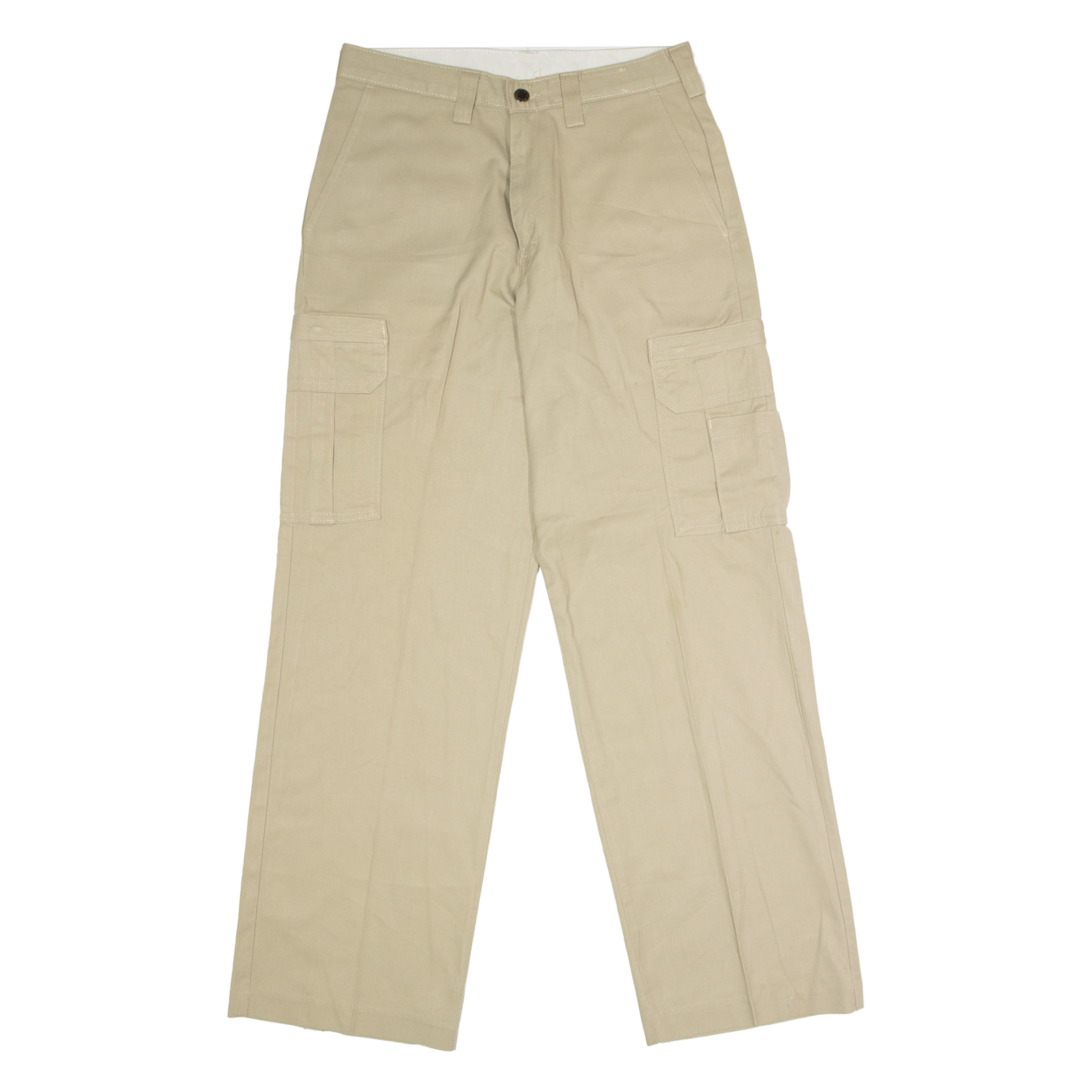 DICKIES Workwear Cargo Mens Twill Trousers Beige Regular Straight W30 L32 Refurbished - N/A refurbished available on Cerqular