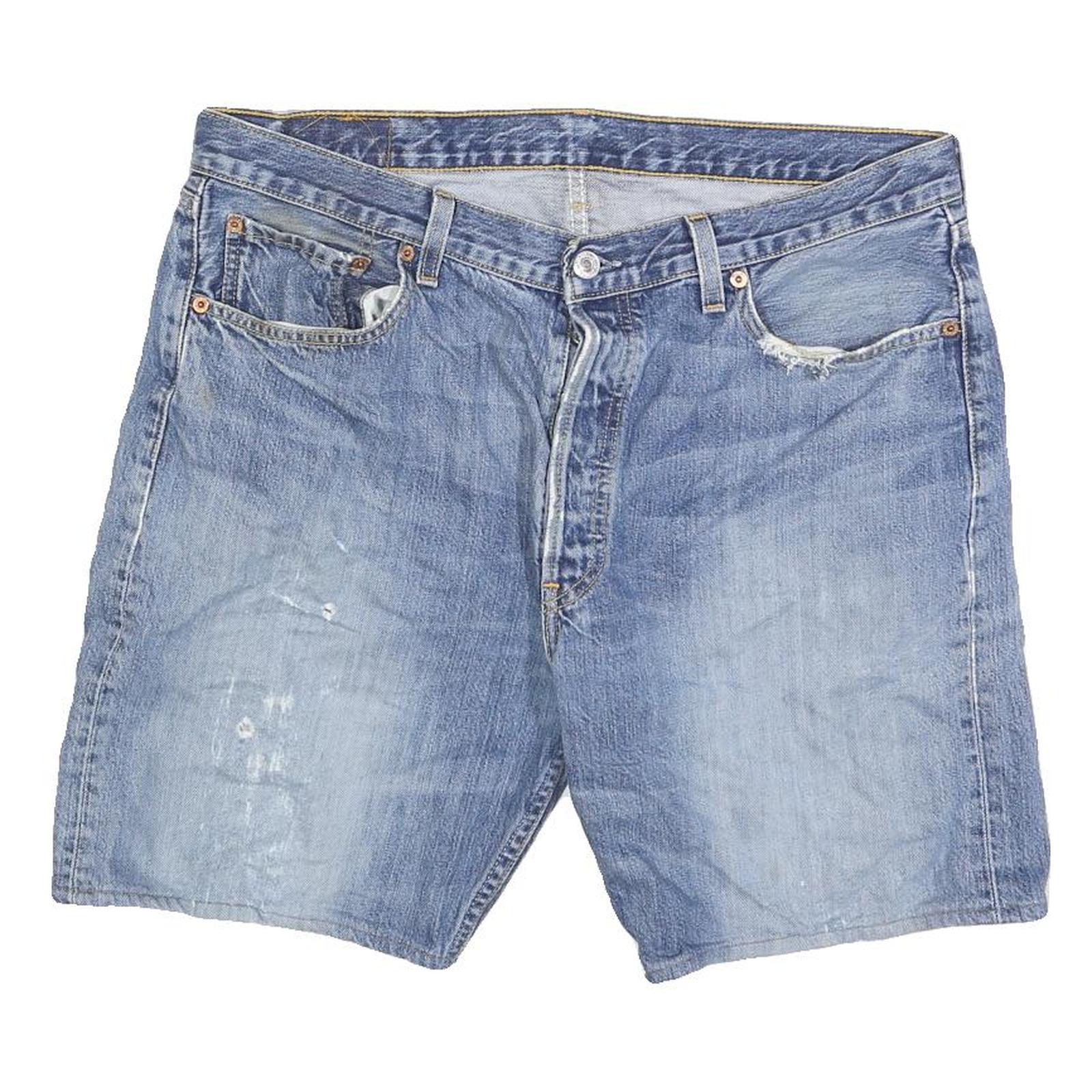 LEVI'S Mens Denim Blue Casual Shorts L W36 Classic Fit Cotton Refurbished - N/A refurbished available on Cerqular