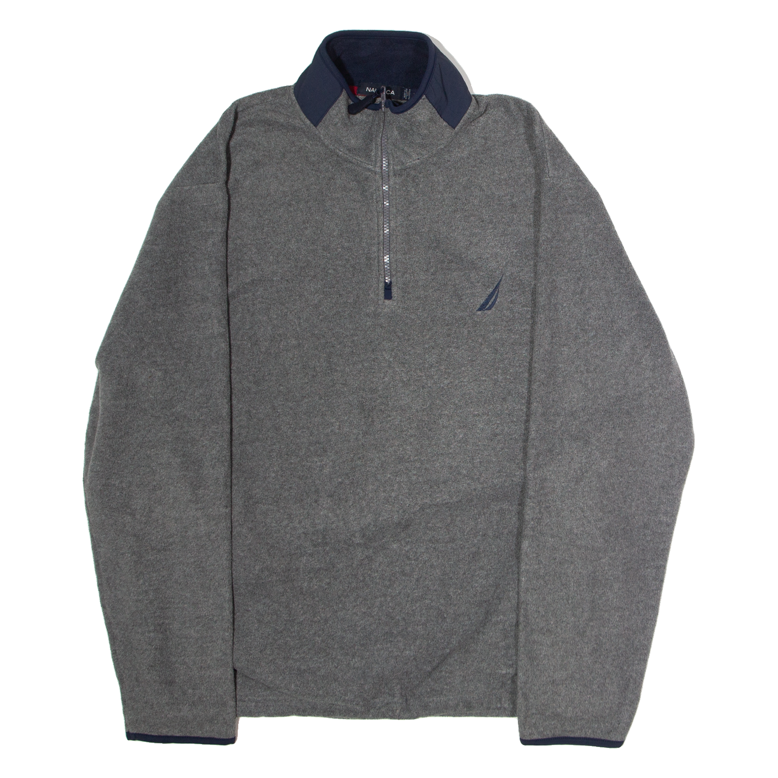 NAUTICA Mens Fleece Grey 1/4 Zip L Refurbished - N/A refurbished available on Cerqular