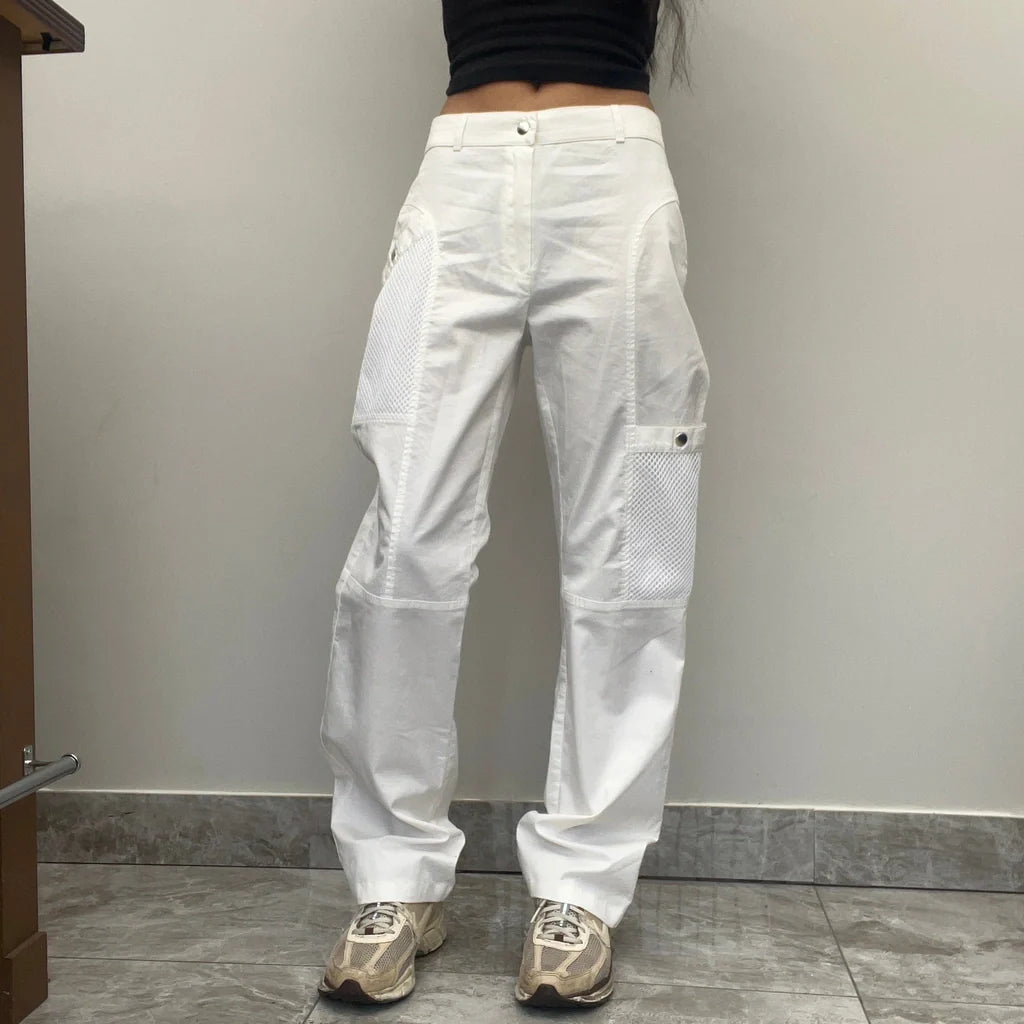 Buy Unbranded Trousers - 29W UK 10 White Cotton Refurbished - $20.09 Unbranded Trousers - 29W UK 10 White Cotton Refurbished - Thrifted (note: this is a term often used to describe second- refurbished available on Cerqular